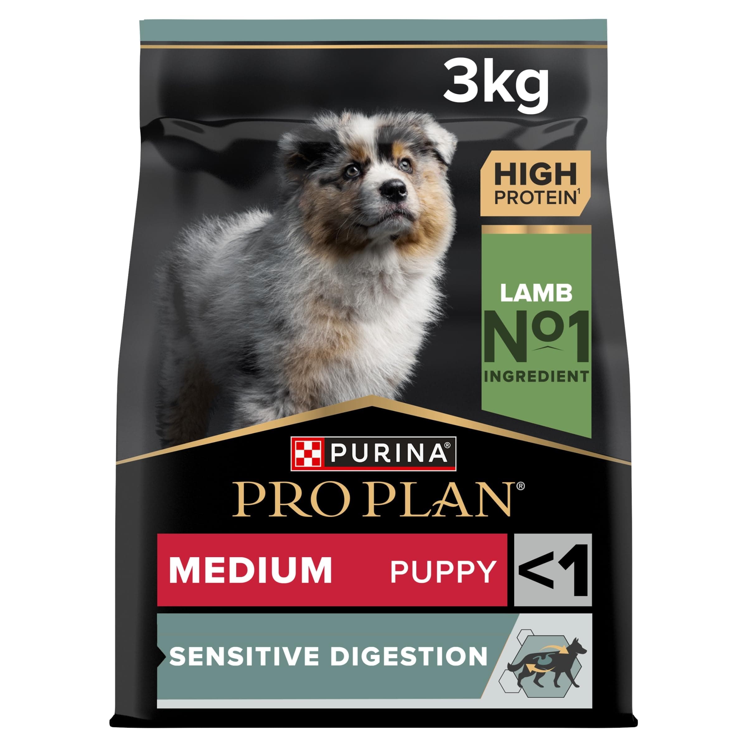 Medium Puppy Sensitive Digestion Lamb Dry Dog Food 3kg