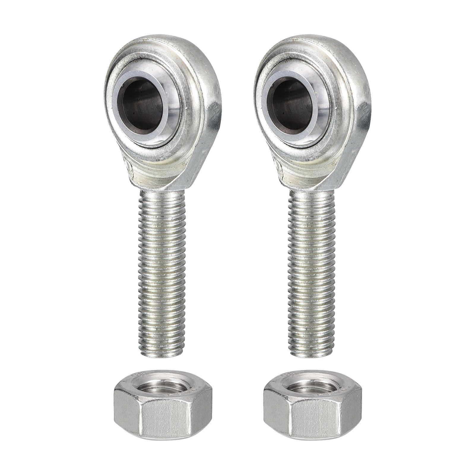 HiPicco CM5 Rod End Bearing Heim Joints, 5/16 x 5/16-24 Right Hand Male Thread Heim Joint with Jam Nuts 2pcs