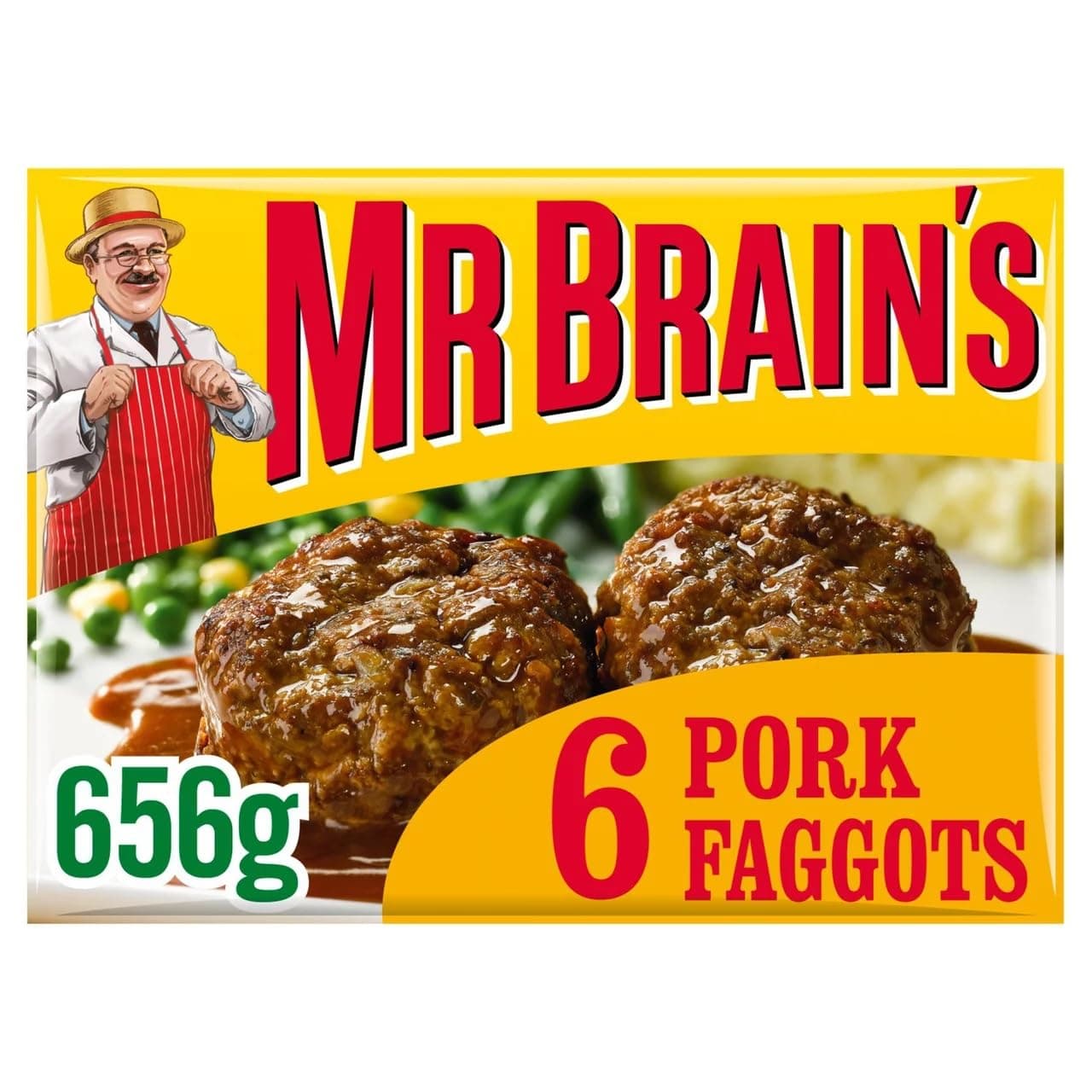 Mr Brains 6 pork faggots
