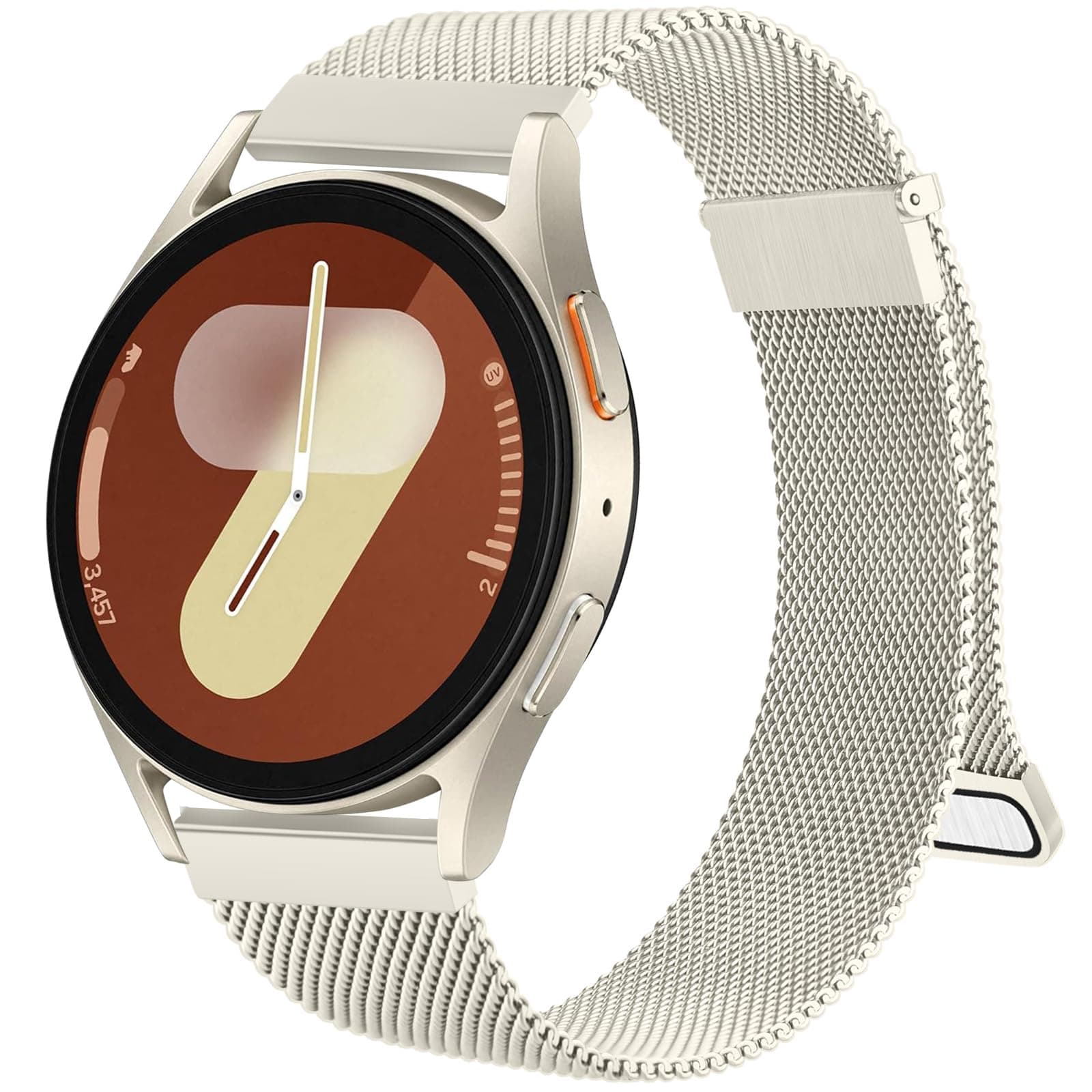 Metal Band Compatible with Samsung Galaxy Watch 7 Band 40mm 44mm, Galaxy Watch FE Bands 40mm, 20mm Stainless Steel Replacement Strap for Galaxy Watch 7 Band Women Men