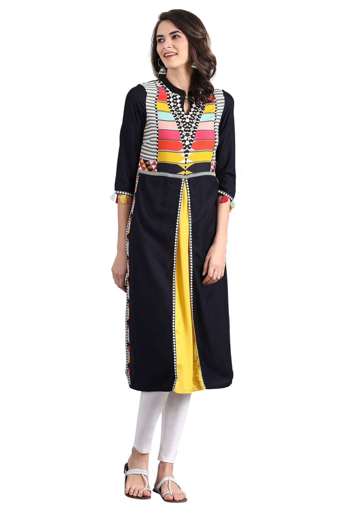 W for WomanWomen's Rayon Straight Kurta