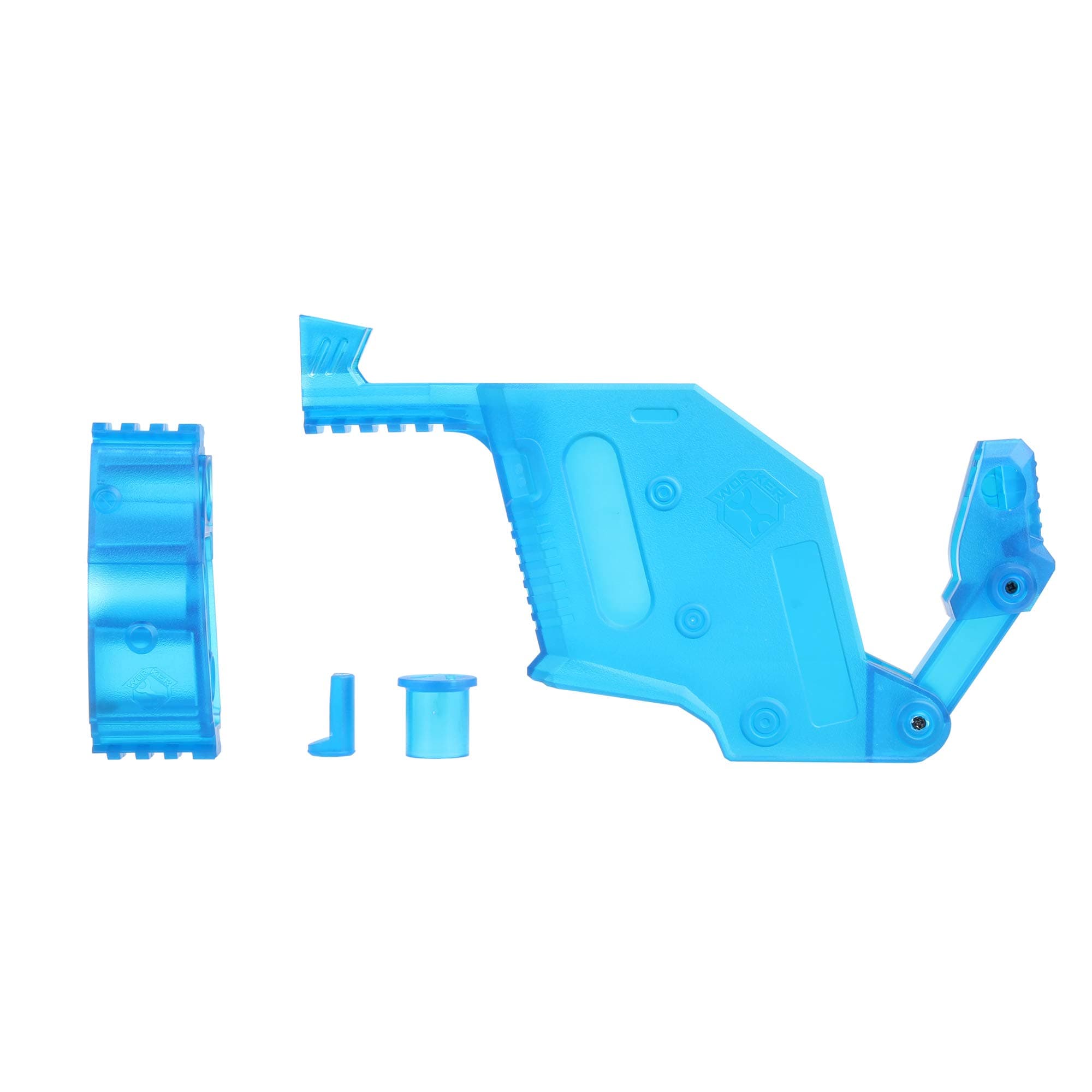 Worker Kriss Vector Imitation ABS Kit for Nerf STRYFE Modify Toy Color Blue Transparent