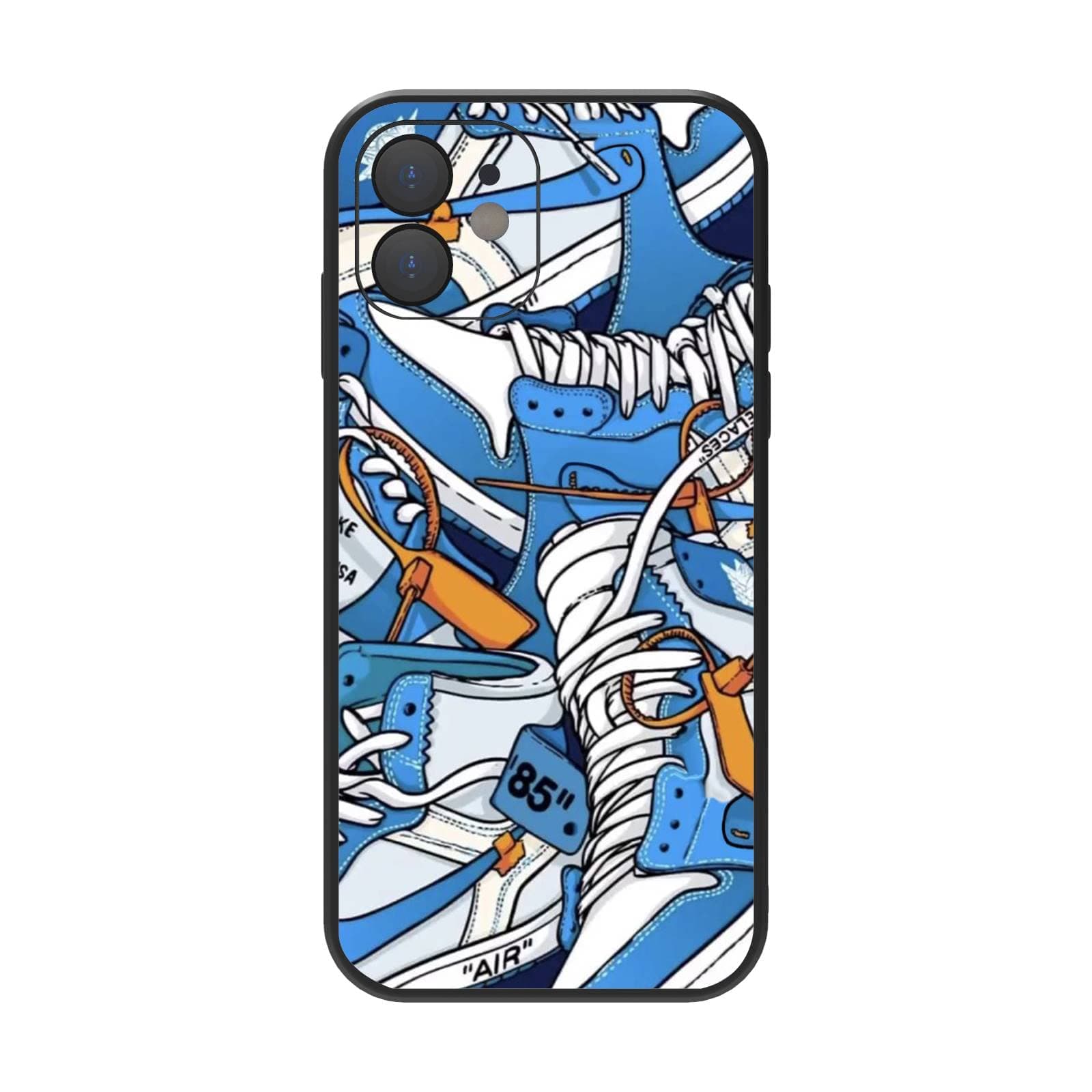 Compatible iPhone 12 Case for for Cool Boys Teen Girls, Basketball Shoes Sneaker Cute Aesthetic Color Ways Soft TPU Cute Funny Glossy Cover Graphics Sports Design