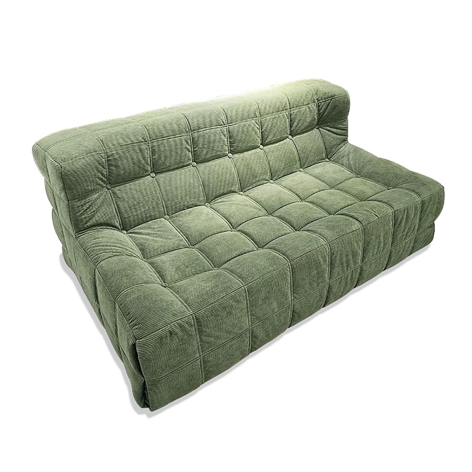 Compression Sofa-in-a-Box, Comfy Foldable Sofa Bed Compressed Sofa, Sectional Sofa Couch Modern Sofa, for Living Room, Apartment, Studio, Office,Green,Double