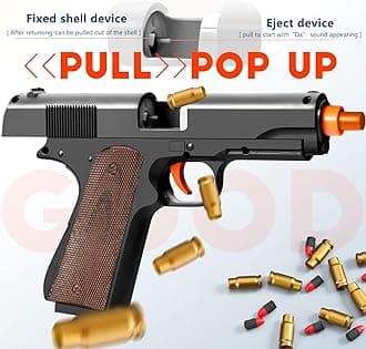 Serfiman Soft Bullet Foam Blasters Shell ejecting eva Ball Pistol Realistic T...