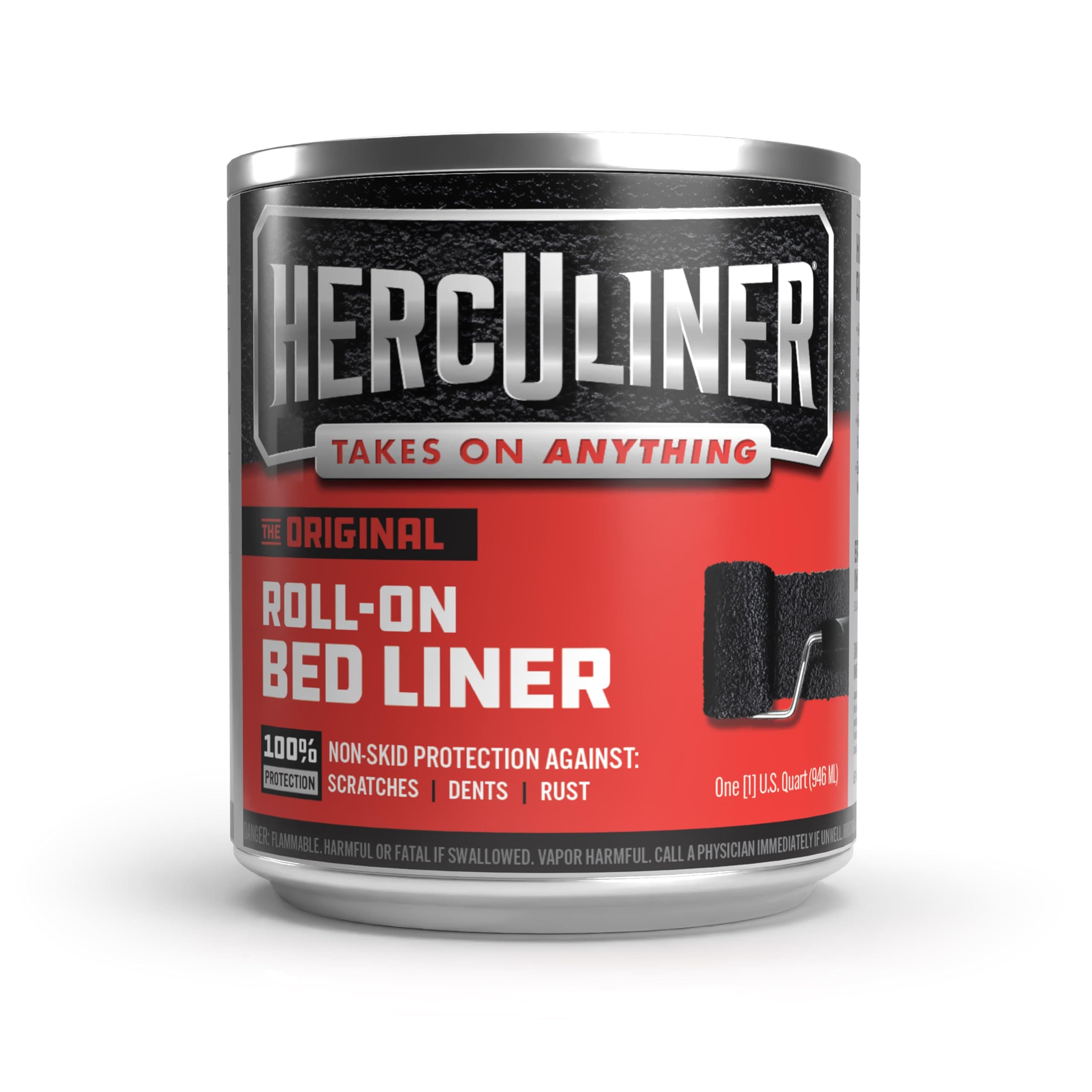 HERCULINER J-B Weld Truck Bed Liner, Black, 1 Quart