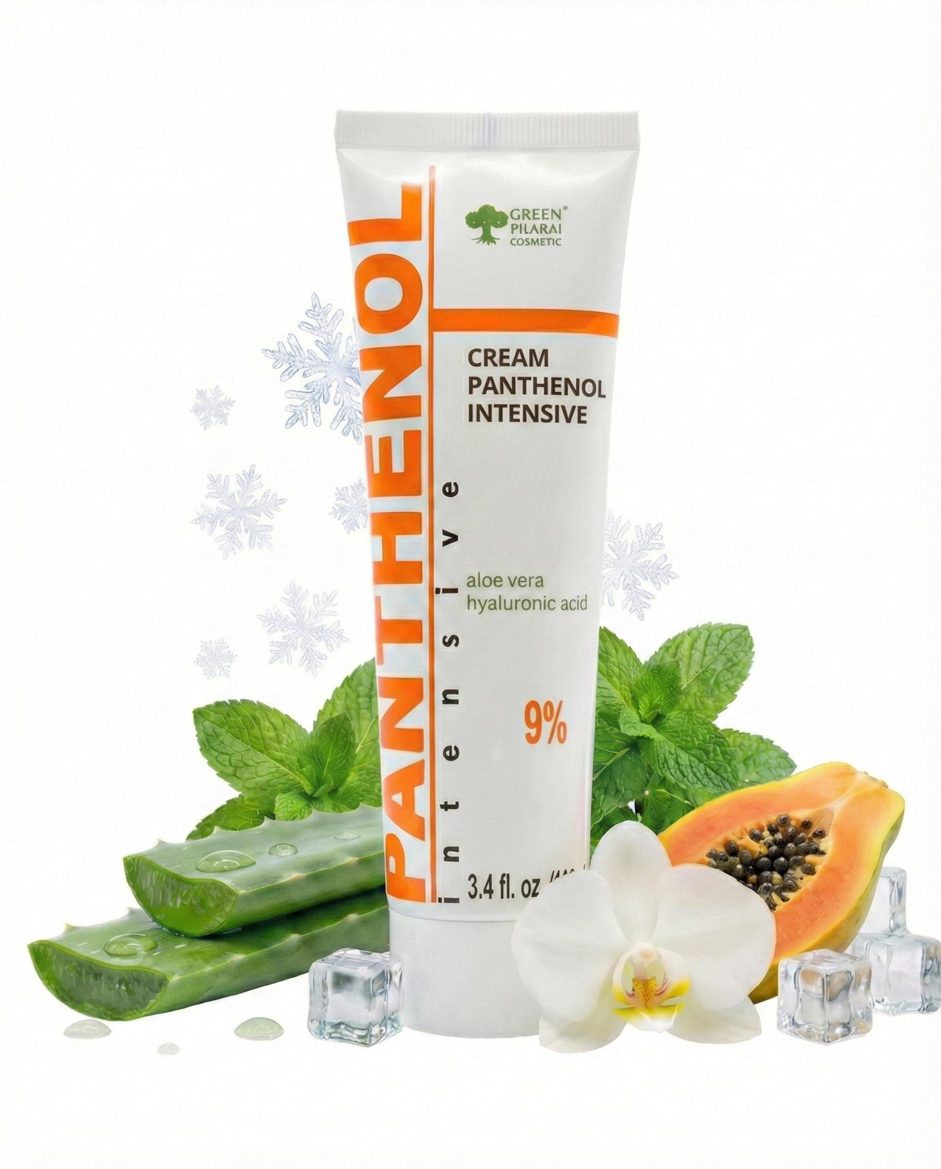 9% Panthenol Barrier Repair Cream - Redness Relief Moisturizer | Post Acne, Laser, Facelift & Burn Care | Soothing Skin with Aloe & Hyaluronic Acid – Tattoo & Irritation Care, 3.4Oz