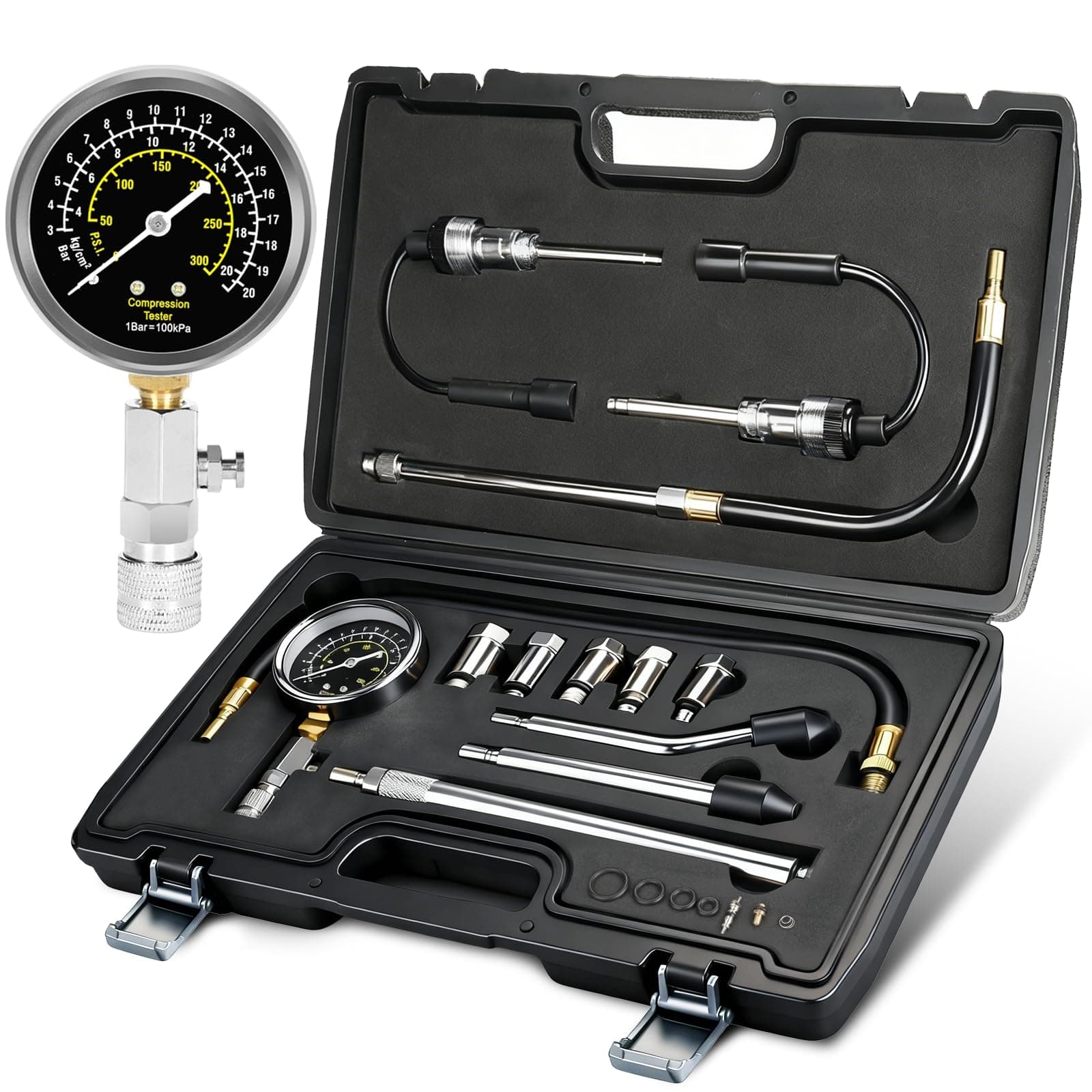 BETOOLL Engine Compression Tester Kit