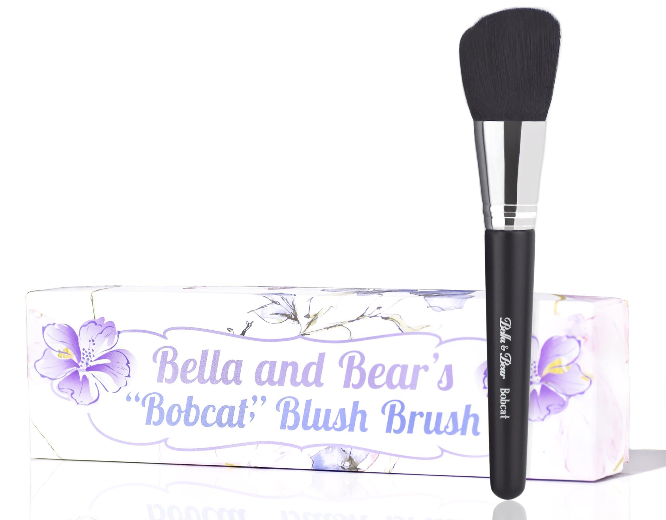 Bella And Bear Blush Brush - Angled For Highlighting - Bronzing - Scultping & Contouring - Vegan