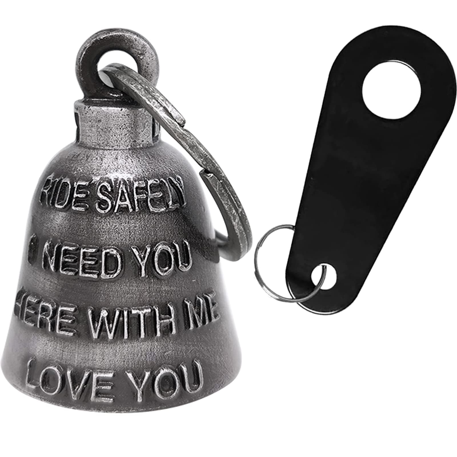 Motorcycle Bell Guardian Angel Drive Away Gremlin, Biker Bell for Men Women Rider Riding, Good Luck Gift