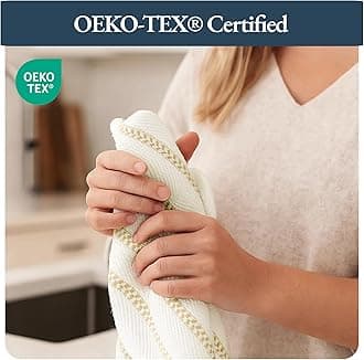 LANE LINEN Kitchen Towels Set - Pack of 4 Cotton Dish Towels for Drying Dishes, 18 x 28 , Kitchen Hand Towels, Absorbent Tea Towels, Towels for Kitchen, Quick Drying Kitchen Towel Set - Lemon Yellow