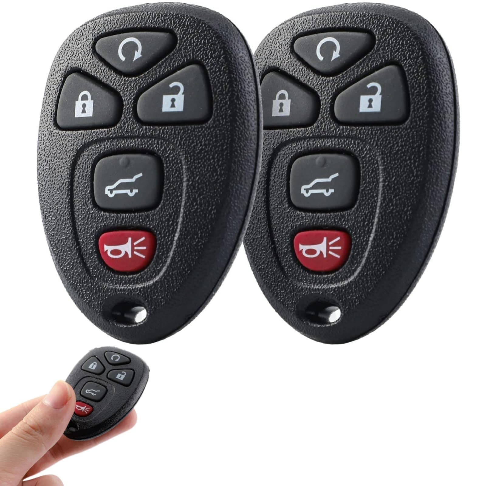 Remote Key Fob Replacement, Keyless Entry Remote Control Fits for Chevy Suburban Tahoe Traverse, Cadillac Escalade SRX, GMC Acadia Yukon, Buick Enclave, OUC60270, OUC60221