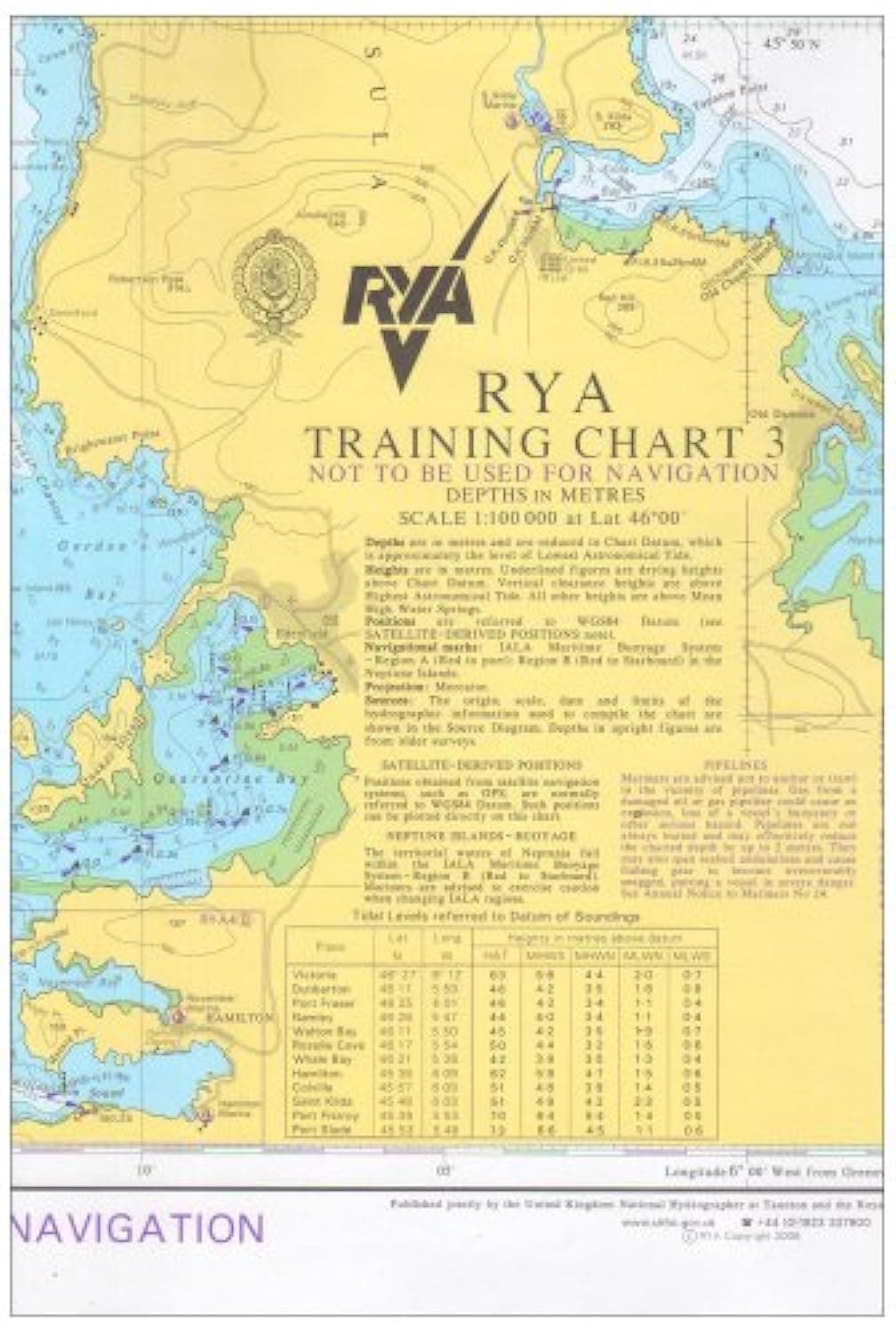 RYA Training Chart: No. 3