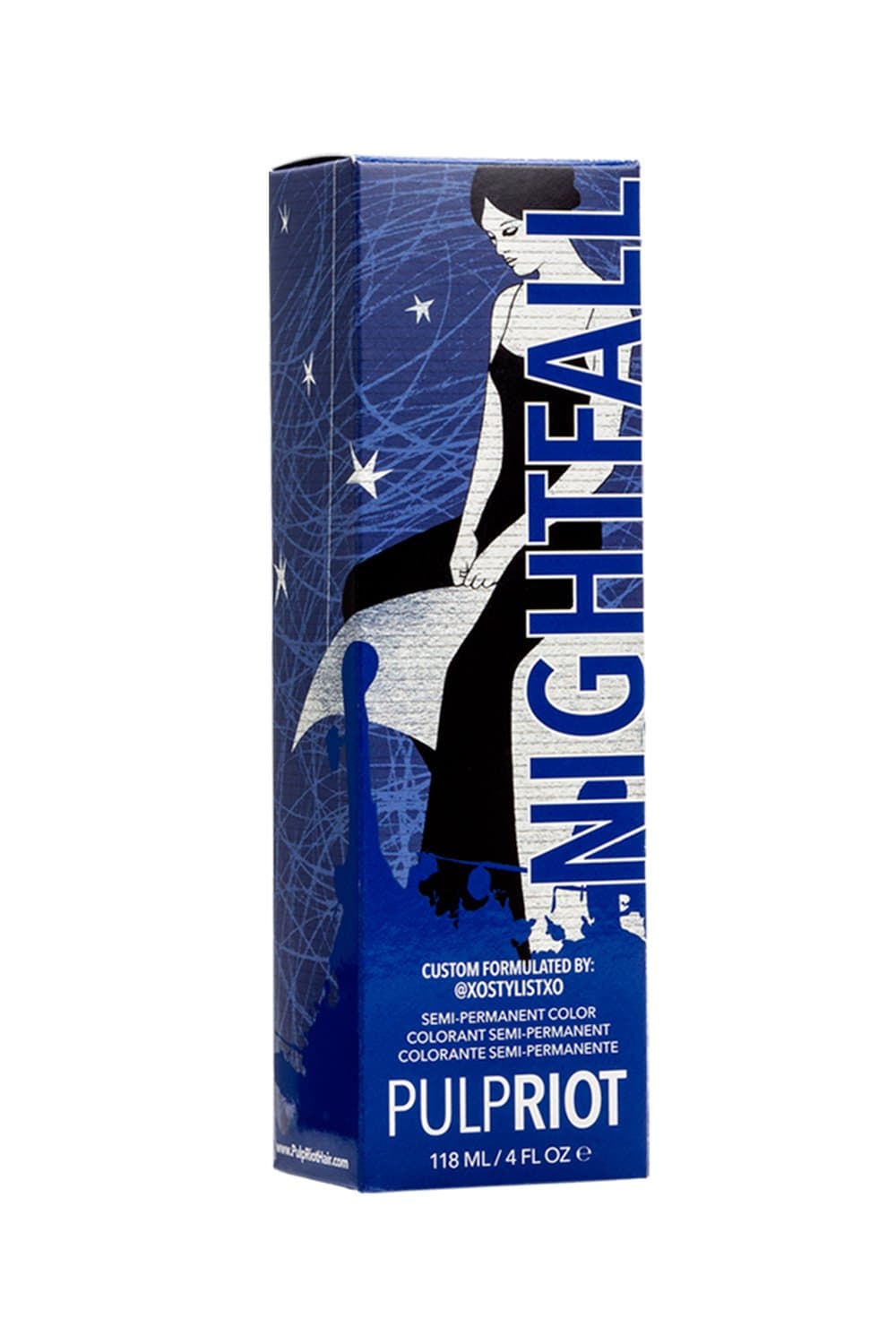 Semi-Permanent Color Nightfall - Blue for Unisex - 4 oz Hair Color