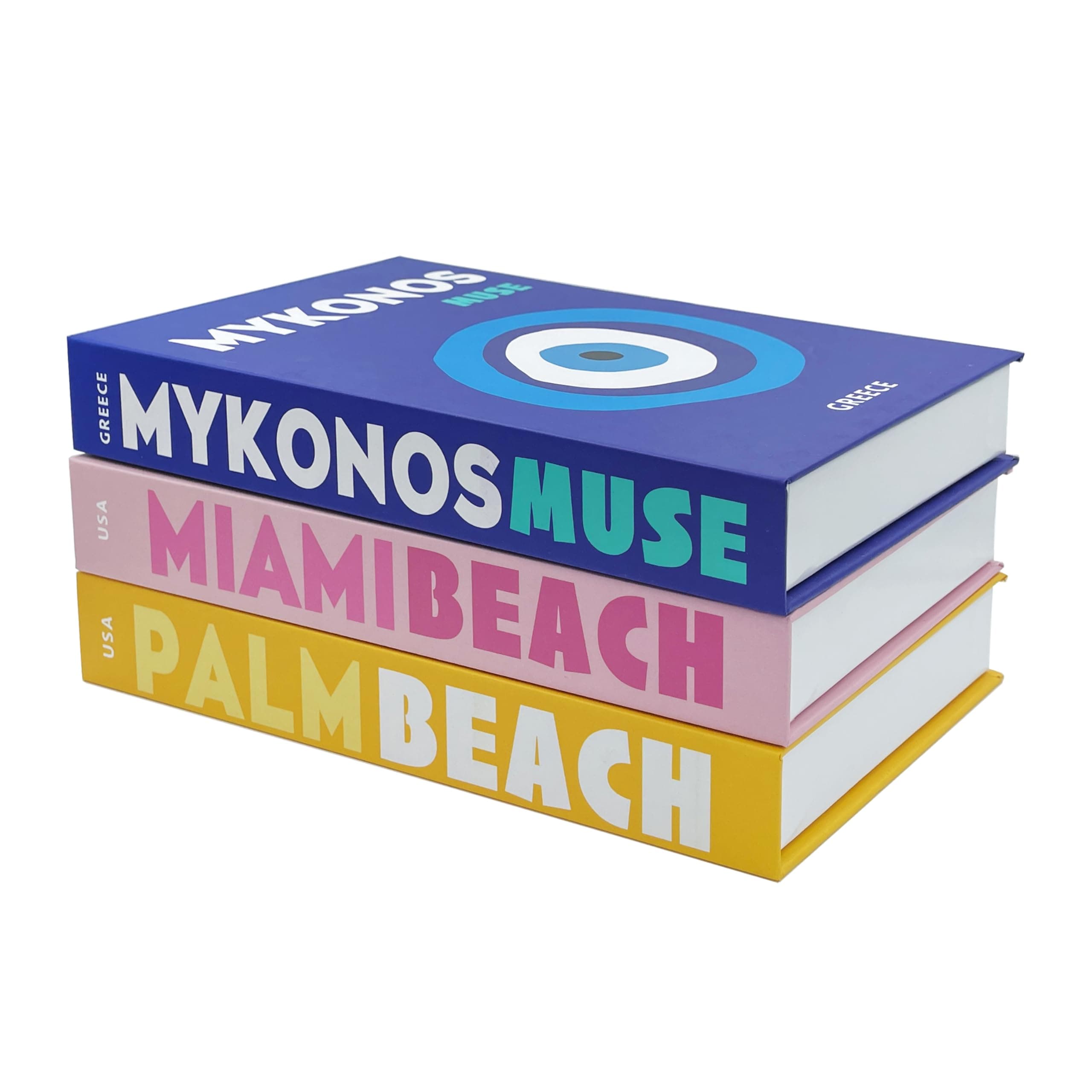 TwoDays Preppy Room Decor Aesthetic, Decorative Books, Faux Storage Box for Decoration, Coffee Table Decor, Fake Books for Bookshelf, Preppy Stuff Things. (Set of 3)