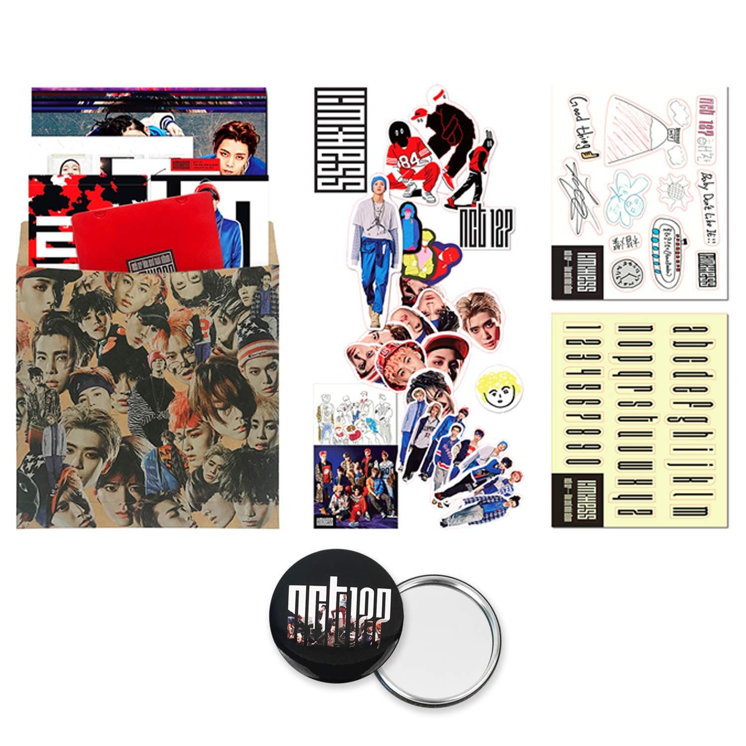 NCT 127 2nd Mini Album - NCT # 127 LIMITLESS [ Random Ver. ] CD + Photo Set + Wordbook + Folding Poster 1(On Pack) + Folding Poster 2(On Pack) + Stickers + Post Card
