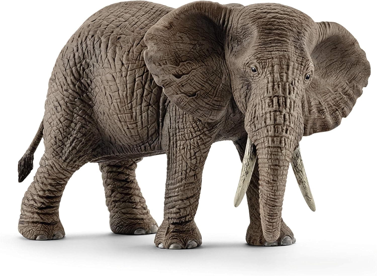 Wild Life - 6” Female African Elephant Toy with Realistic Tusks and Textured Skin - Durable Safari Animal Figurine for Imaginative Play - Wildlife Figure Educational Toy for Kids 3+ | 14761