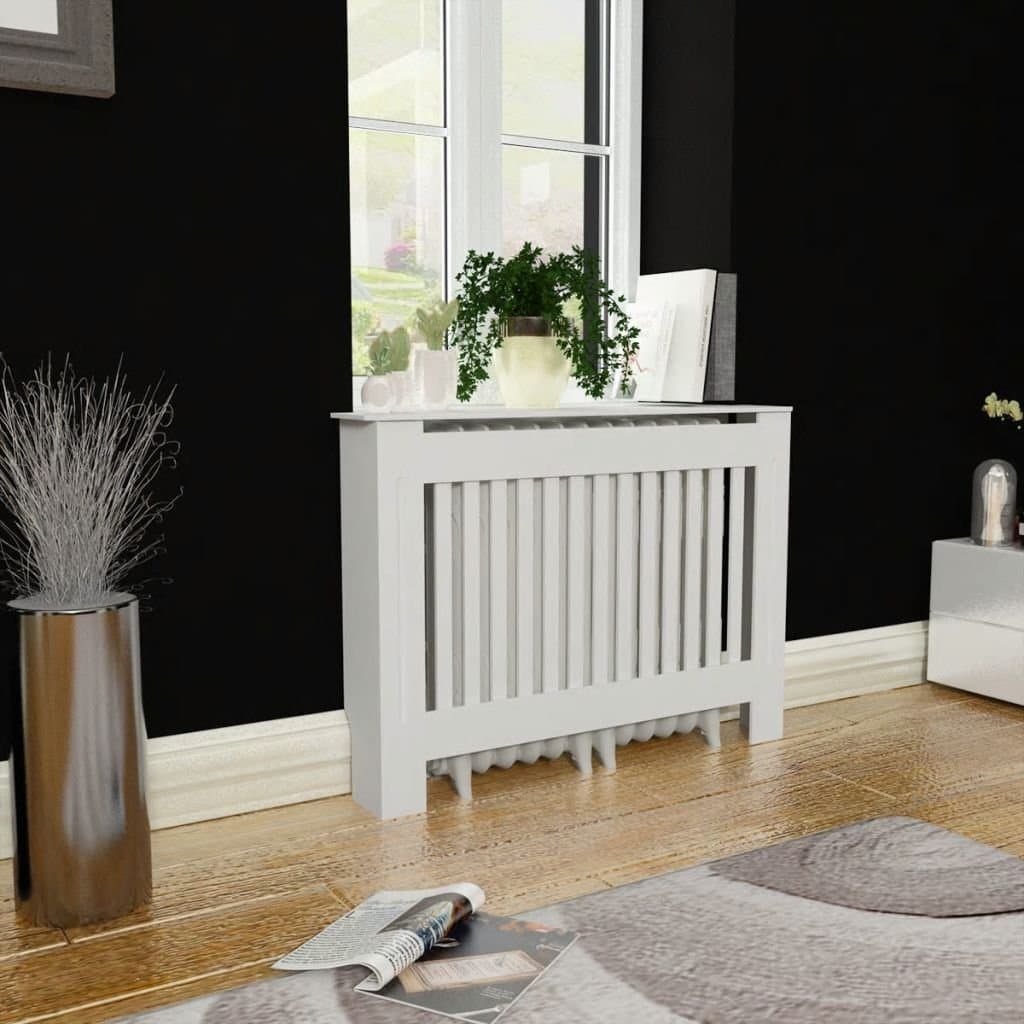 Chloe Rossetti White MDF Radiator Cover Heating Cabinet 44"Overall dimensions: 44" x 7.5" x 32" (W x D x H)