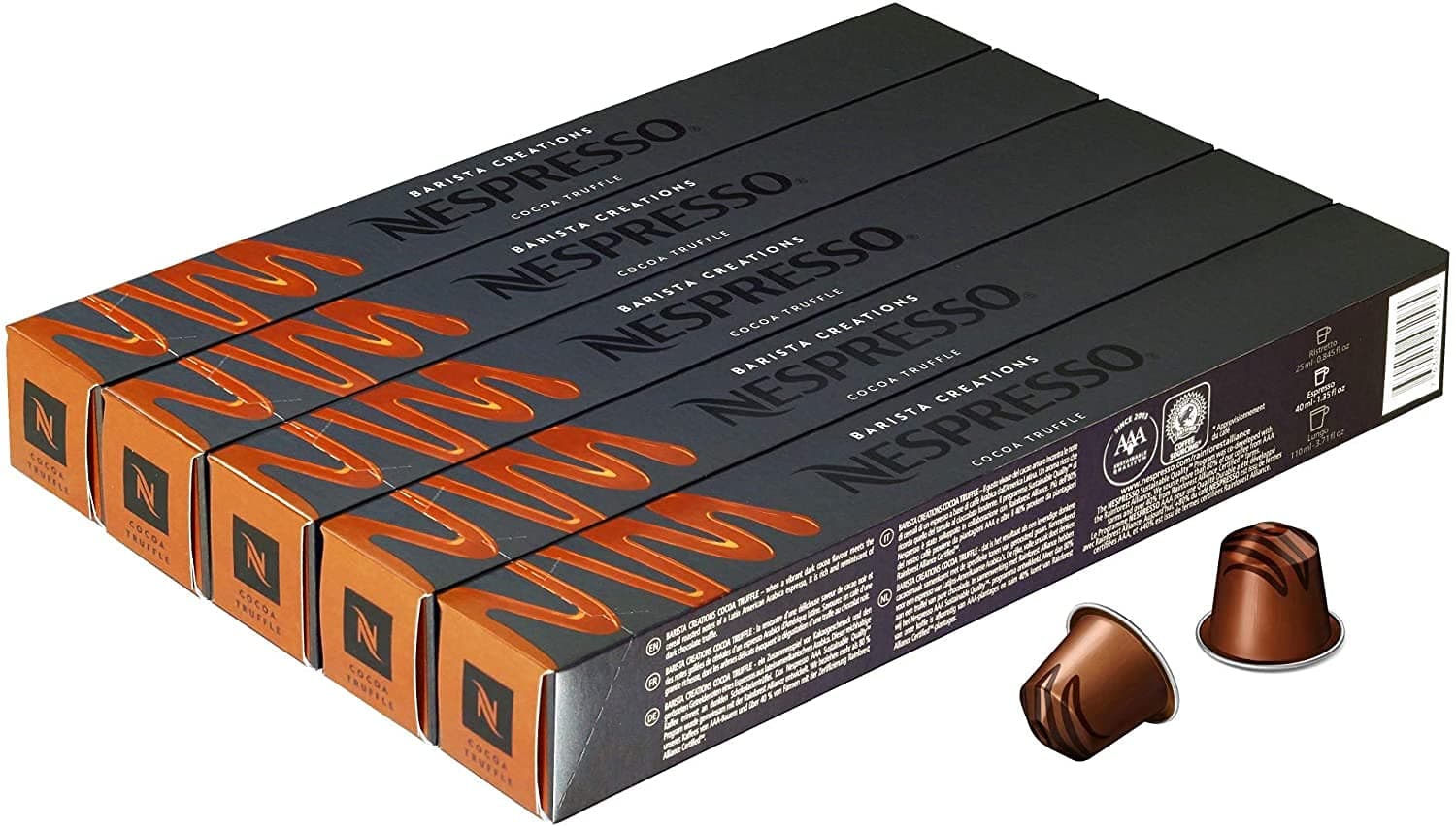 Nespresso Capsules OriginalLine, Ciocattino, Medium Roast Coffee, 50 Count Coffee Pods, Brews 1.35 Ounce