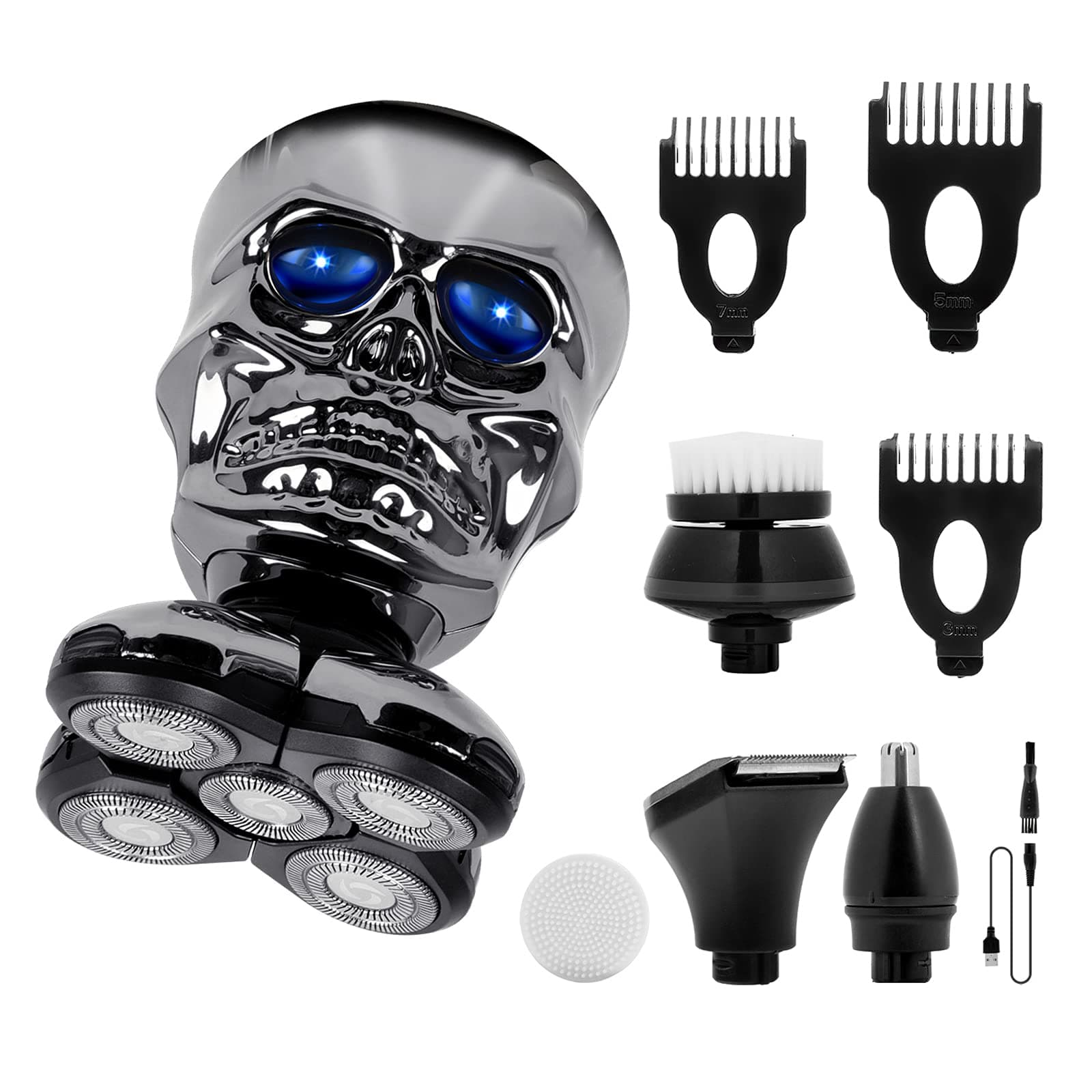 Head Shavers for Bald Men - Head Shaver,Head Shavers for Men,Rechargeable Shavers for Men,Electric Head Shaver,Waterproof Head Shaver with Grooming Kit