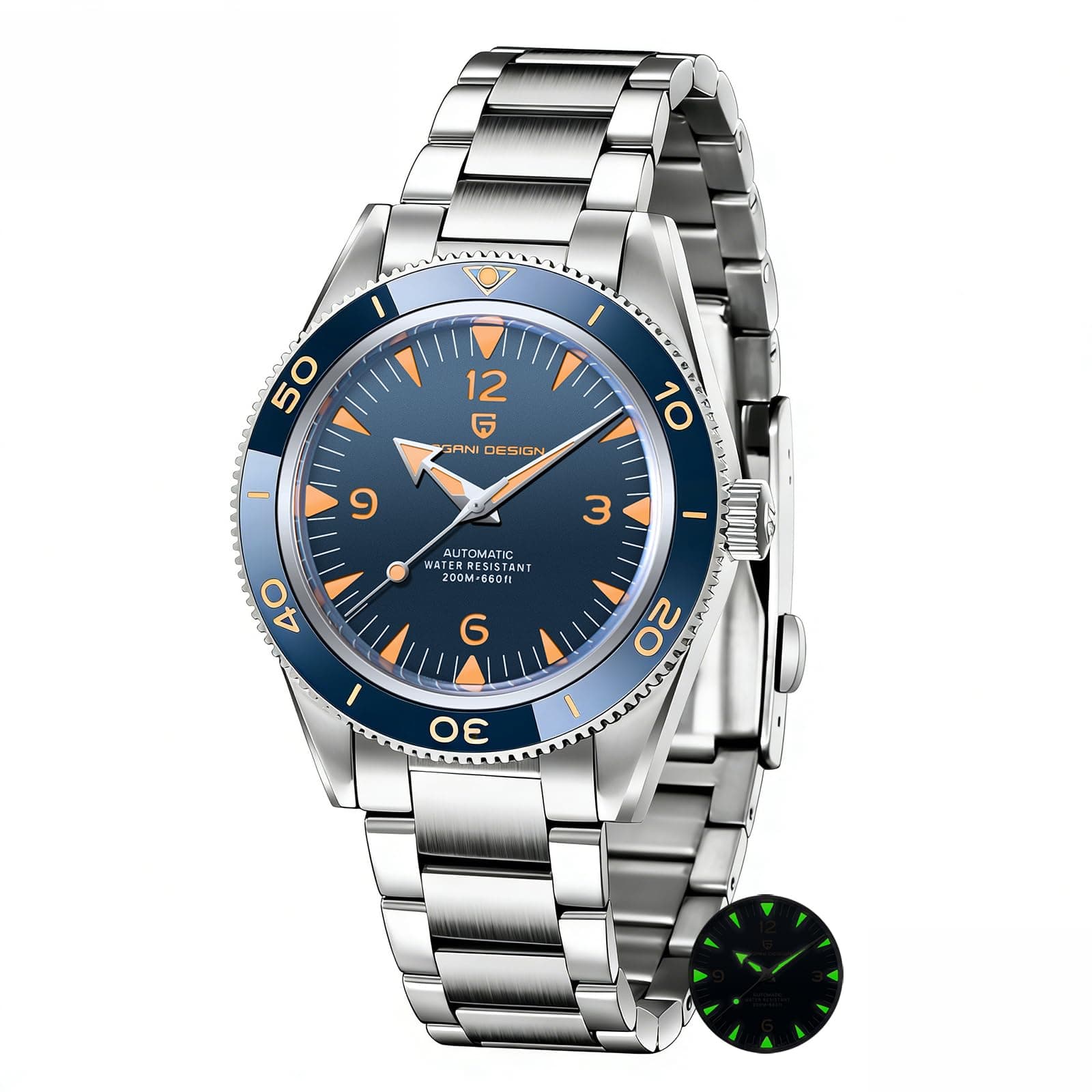 Pagani Design Watches for Men Japan NH35 Movement Automatic Watches for Men 40mm Sapphire Crystal Luxury Mens Watches Stainless Steel Dive Waterproof Watch