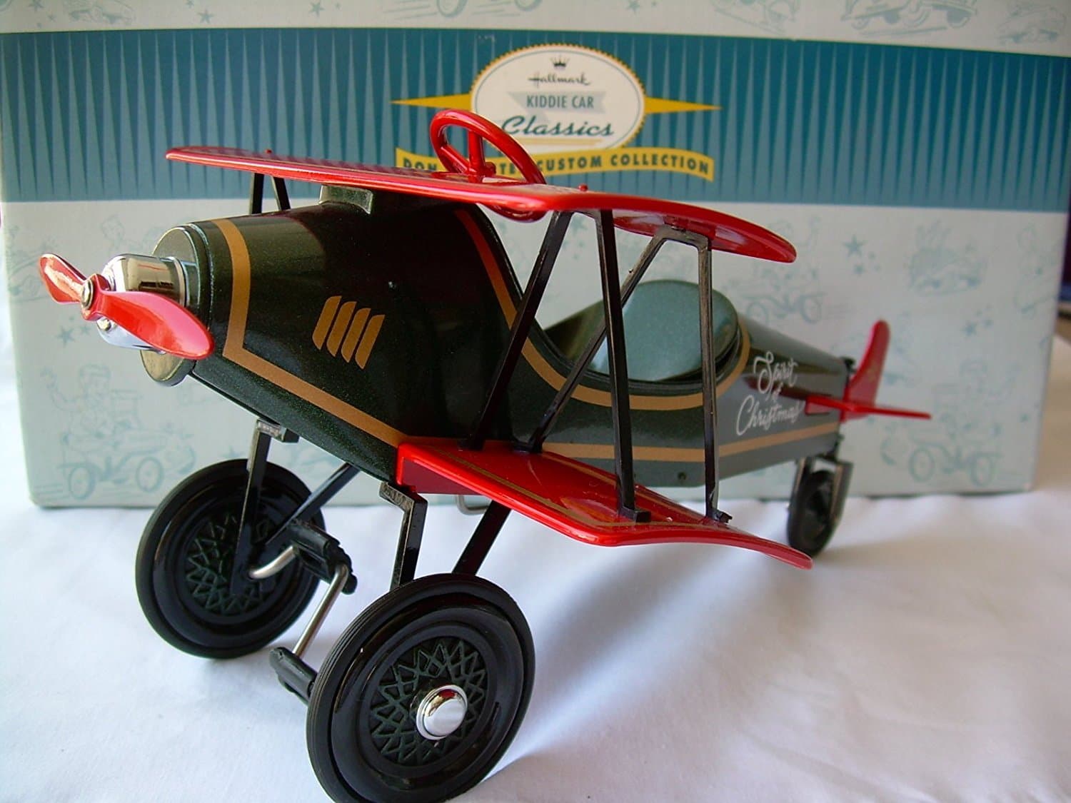 Hallmark Kiddie Car Classic 1930 Spirit of Christmas Custom Biplane