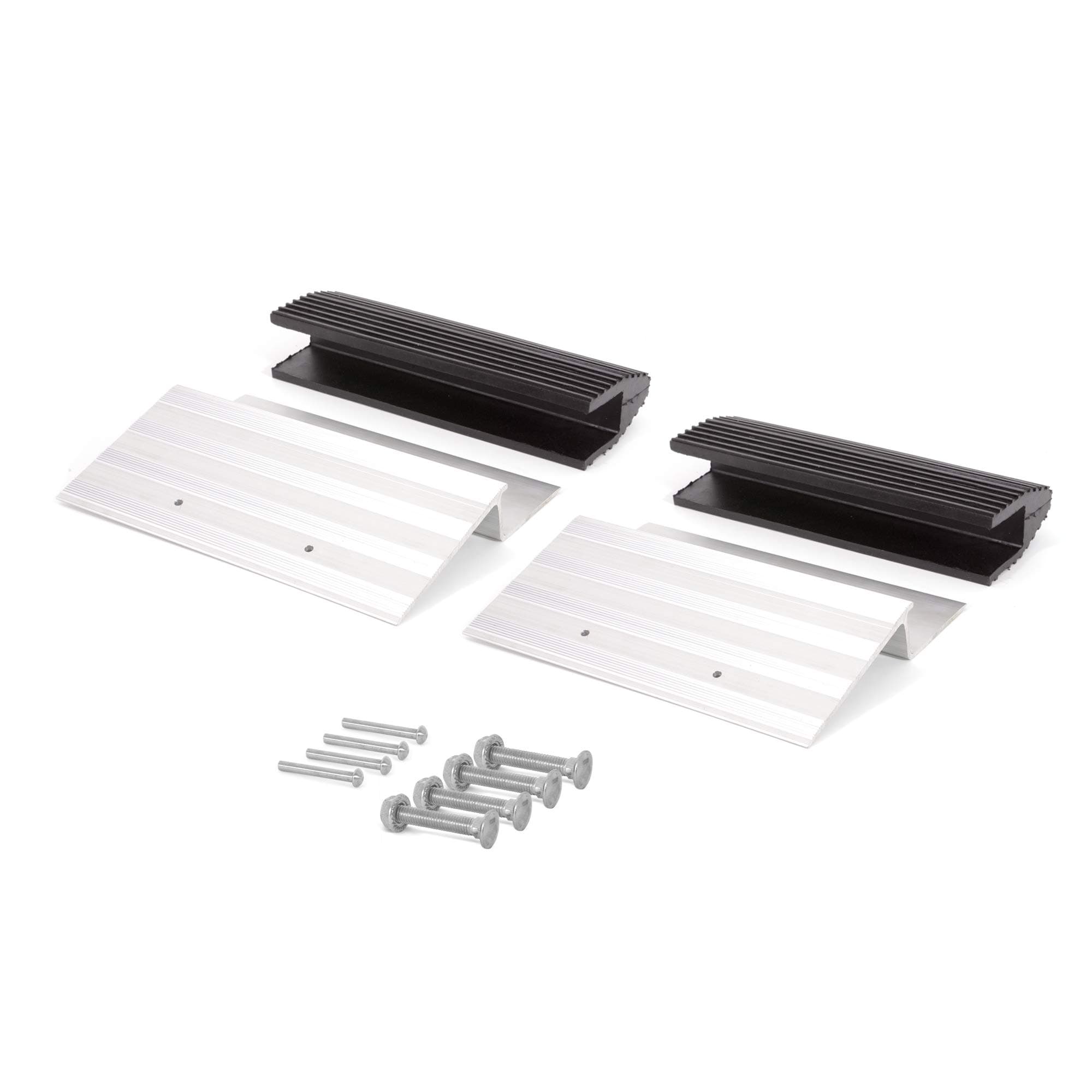 AFA Tooling Truck and Trailer Loading Ramp Kit | Quickly Create a Wide Ramp with 2 x 12 Lumber: Just Attach Aluminum Brackets and Rubber Feet | Load Your Lawn Mower, 4-Wheeler, ATV, and More with Ease