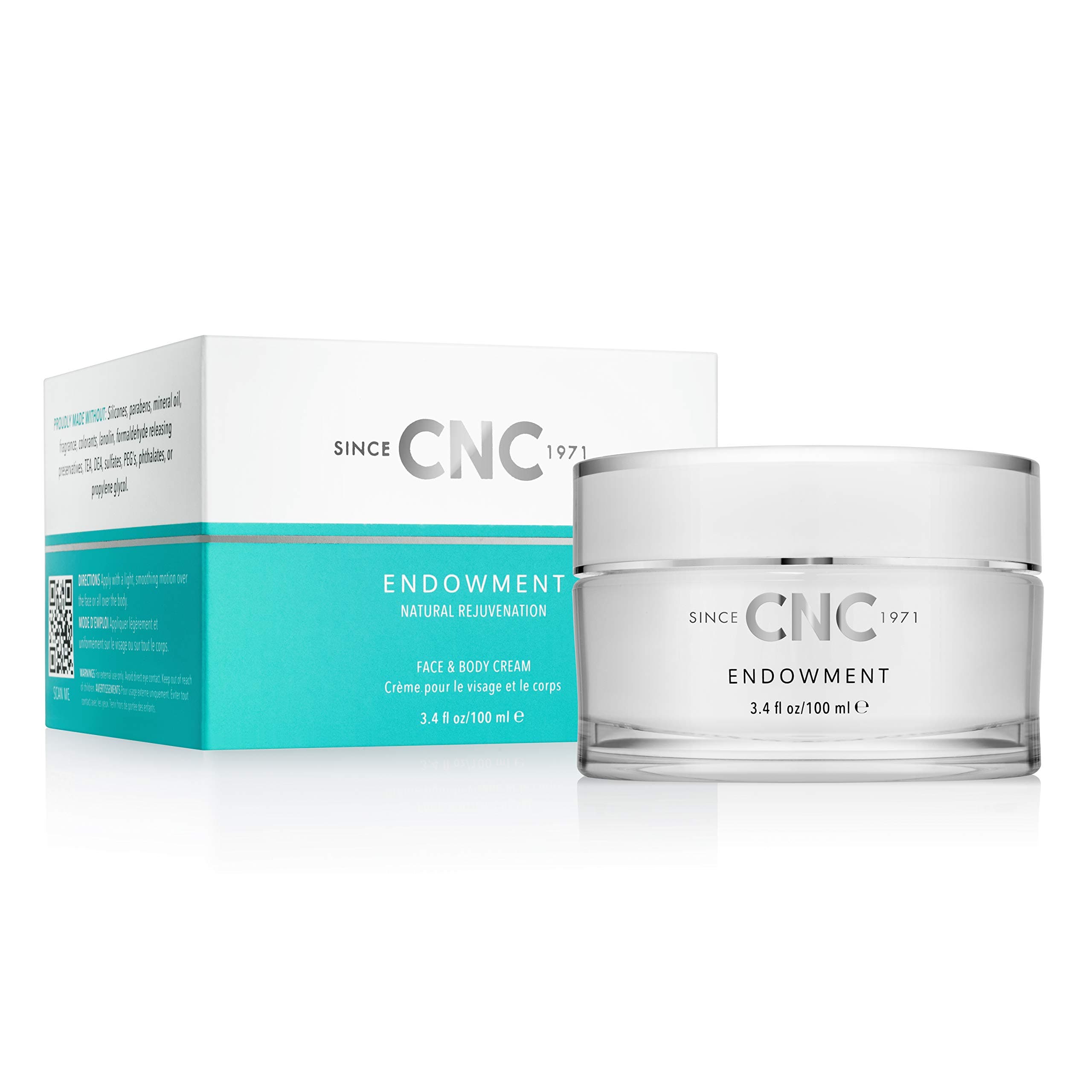 CNC Endowment Ultra-Hydrating, Antioxidant-Rich Vegan Face and Body Cream with Revolutionary Apple Fruit Extract Saccharide and 5 Essential Vitamins - 3.4 fl. oz
