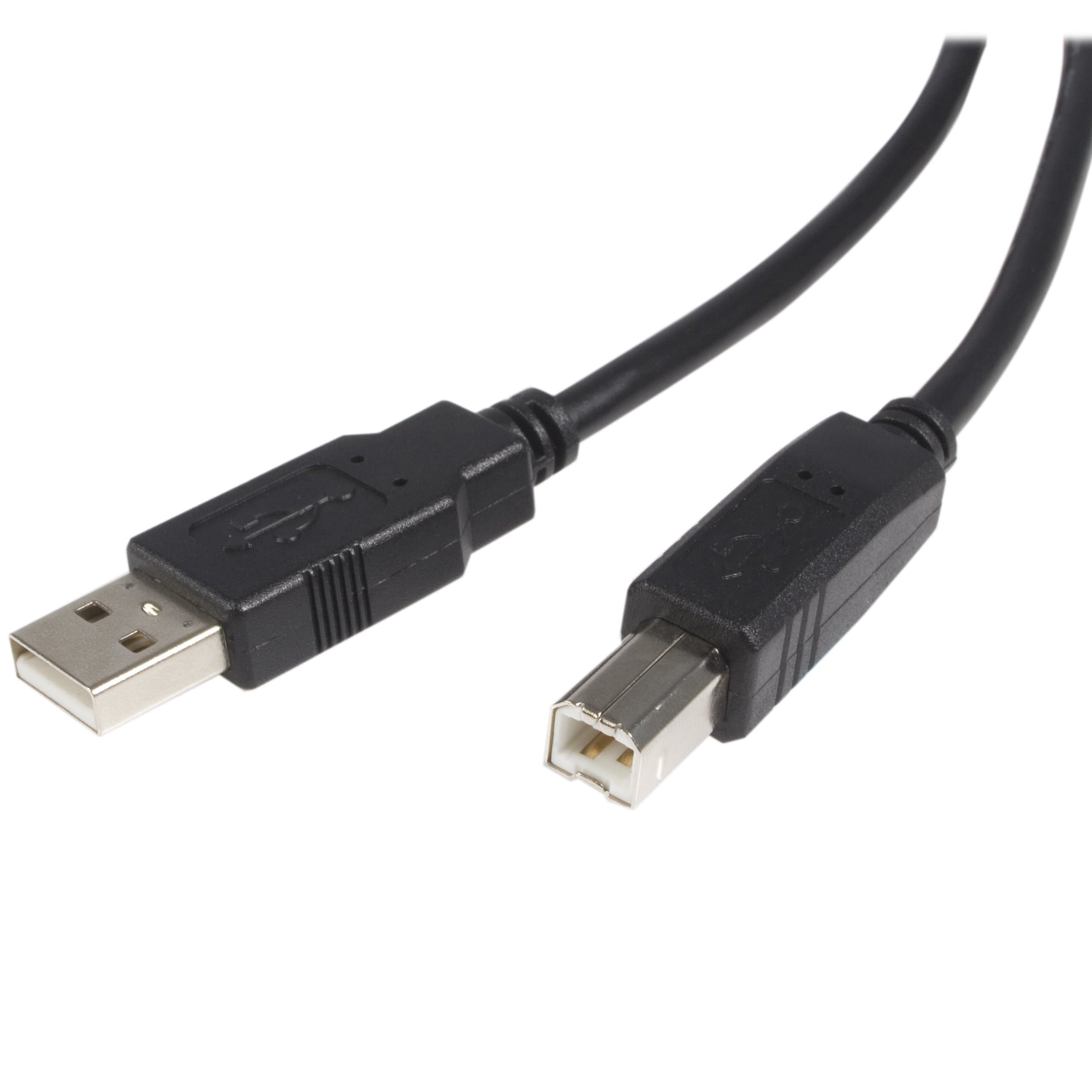 StarTech.com 1 ft USB 2.0 A to B Cable - M/M - USB cables (Black)