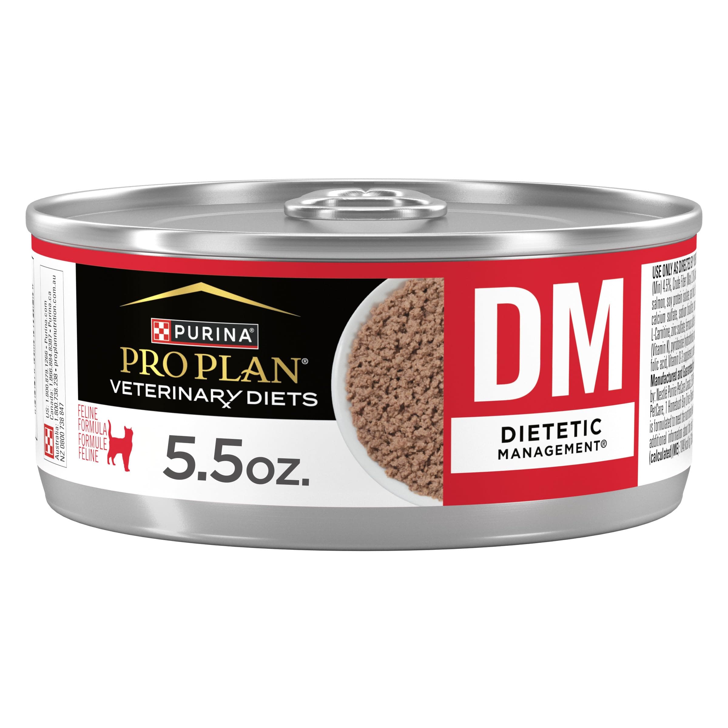 Purina Veterinary Diets Feline Dm Dietetic Management Canned Cat Food 24 160ml
