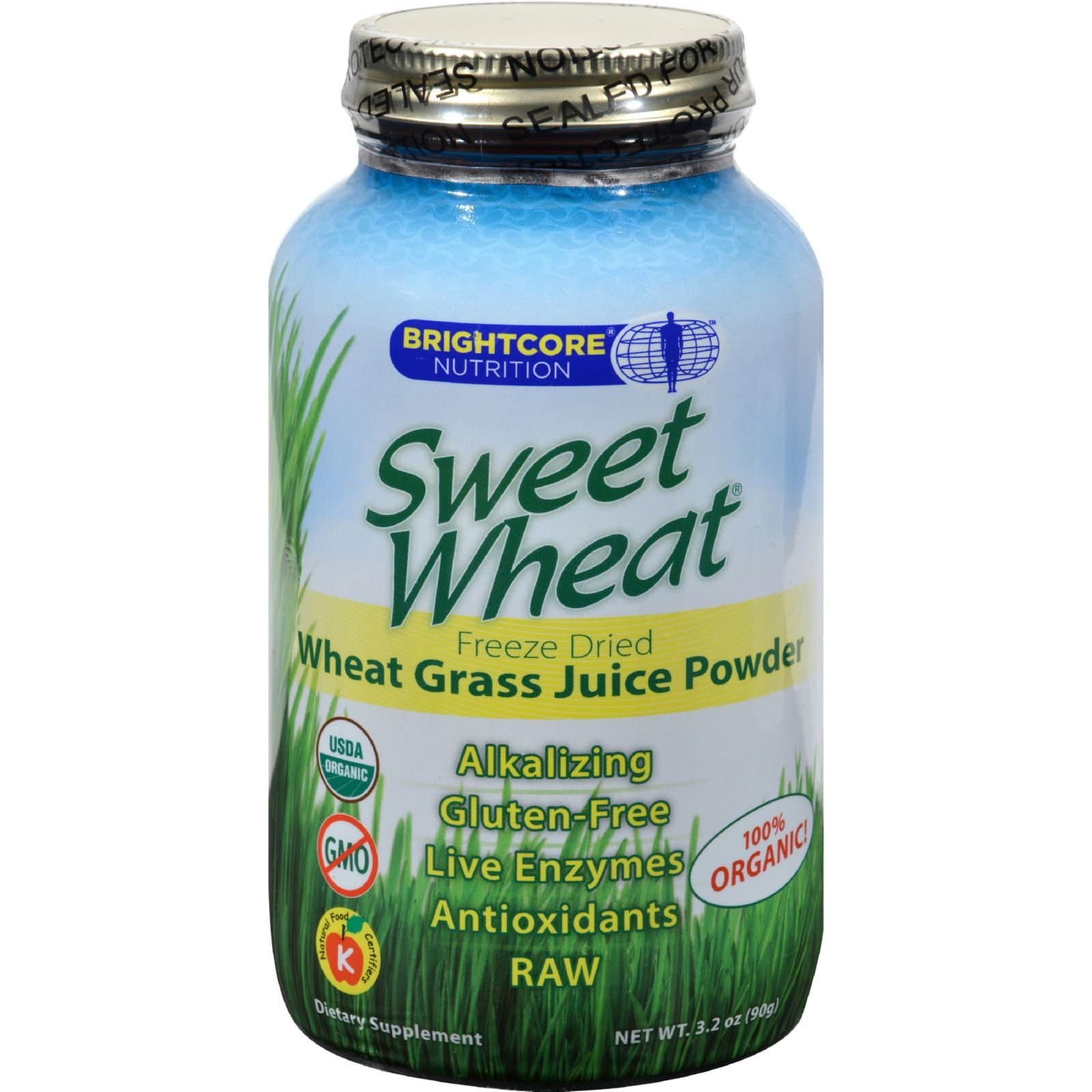 Sweet Wheat - Organic Wheat Grass Juice Powder - 90 Grams ( Multi-Pack)