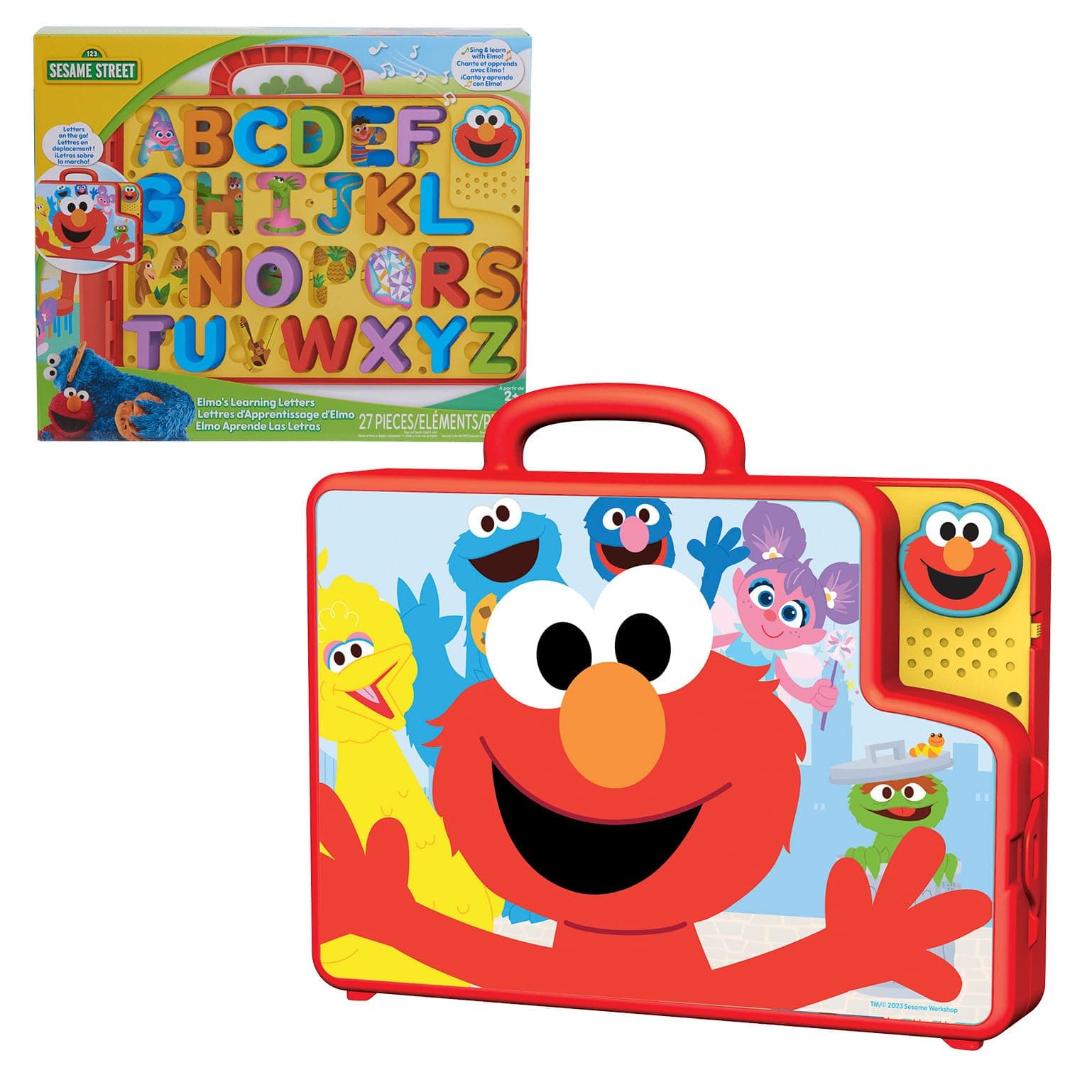 Sesame Street Elmo’s Learning Letters Bus Activity Board, Preschool Learning and Education, Kids Toys for Ages 2 Up by Just Play