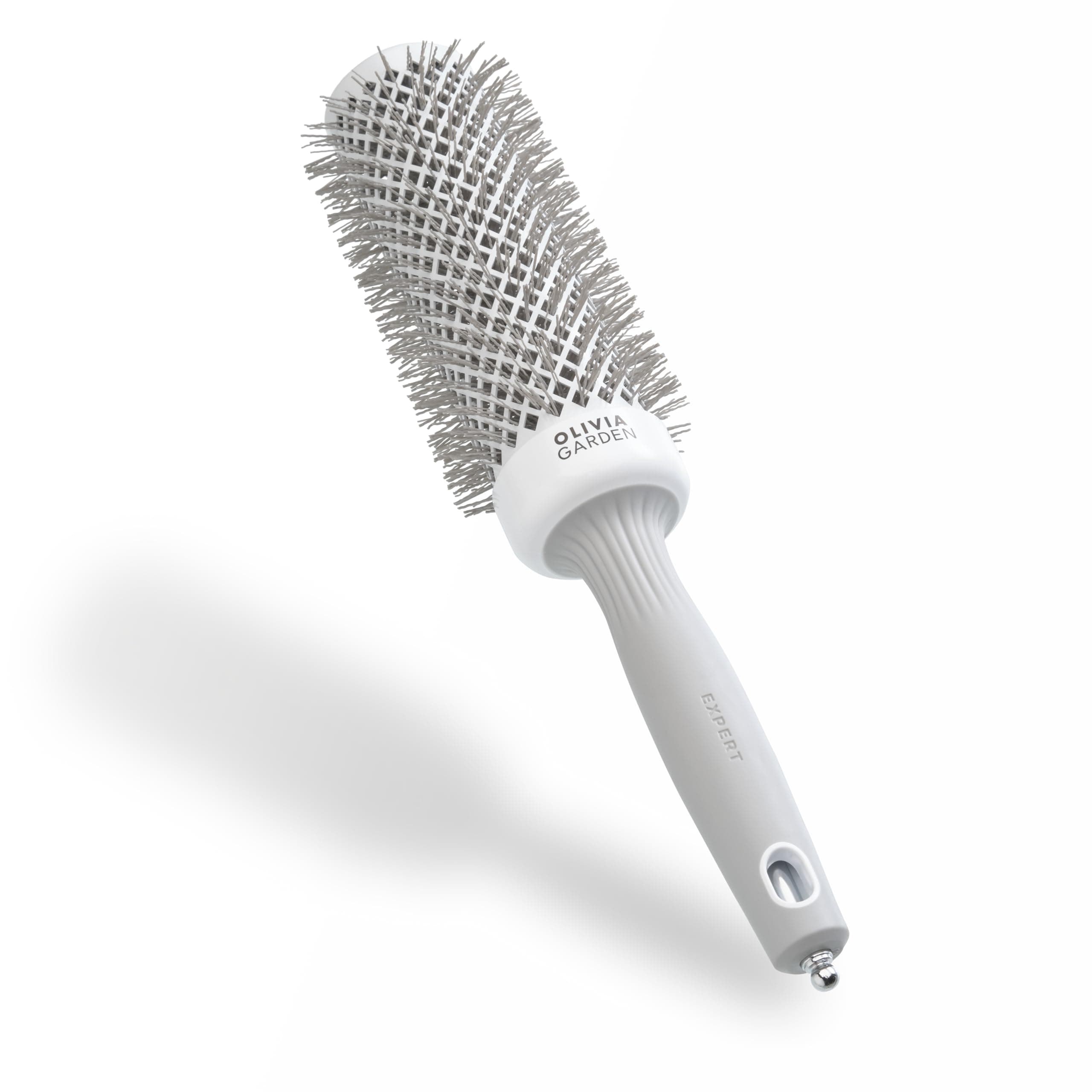 Olivia Garden Expert Blowout Speed – Ceramic Coated Round Brush with Extra Long Barrel for 25% Faster Blowouts