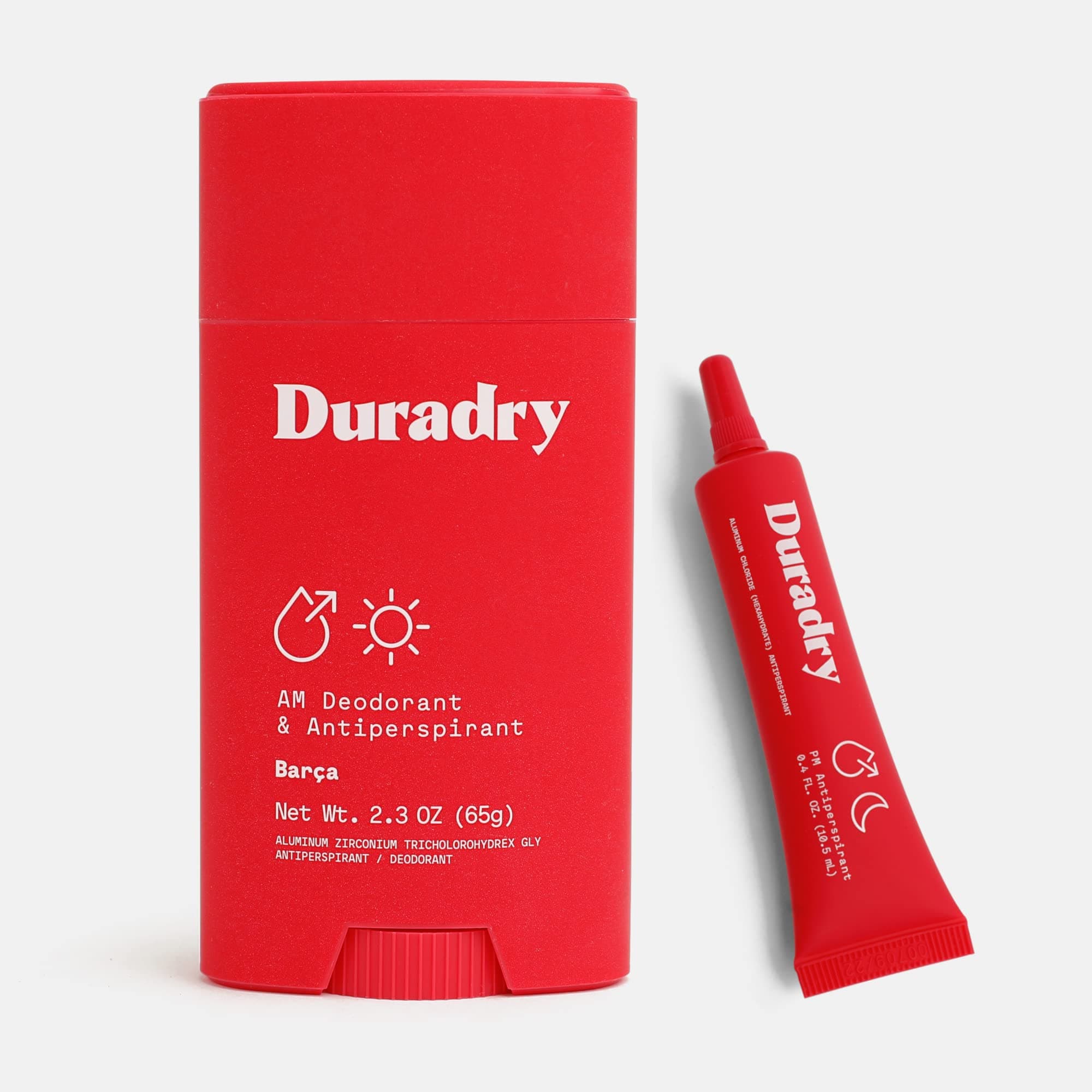 Duradry 2-Step Protection System - AM Deodorant, PM Antiperspirant Gel - Prescription Strength Antiperspirant Deodorant Specially Formulated For Sweating or Hyperhidrosis, Block Sweat - Barca