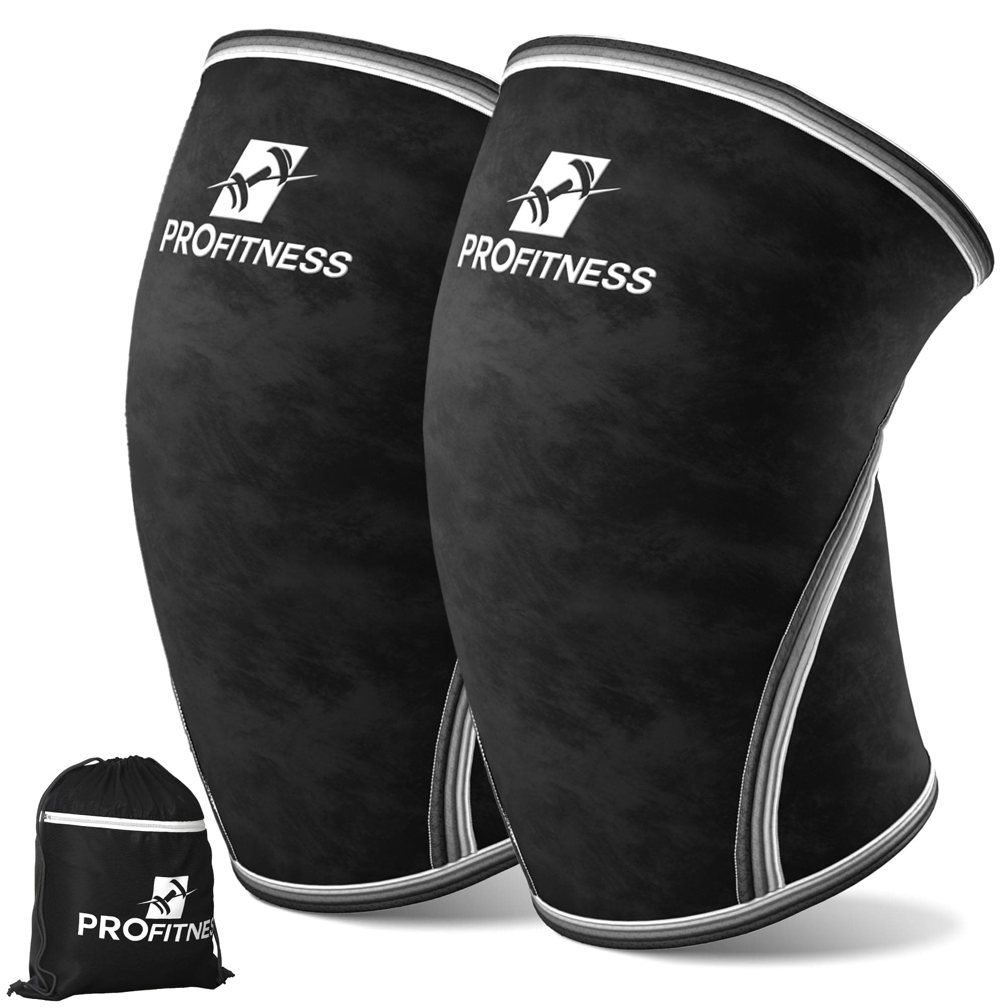 ProFitness Knee Sleeves Weightlifting Men & Women - 7mm Thick Premium Neoprene Weight Lifting Knee Sleeve for Women & Men Ideal for Squats, Powerlifting & Deadlift | Squat Knee Sleeves for Men & Women