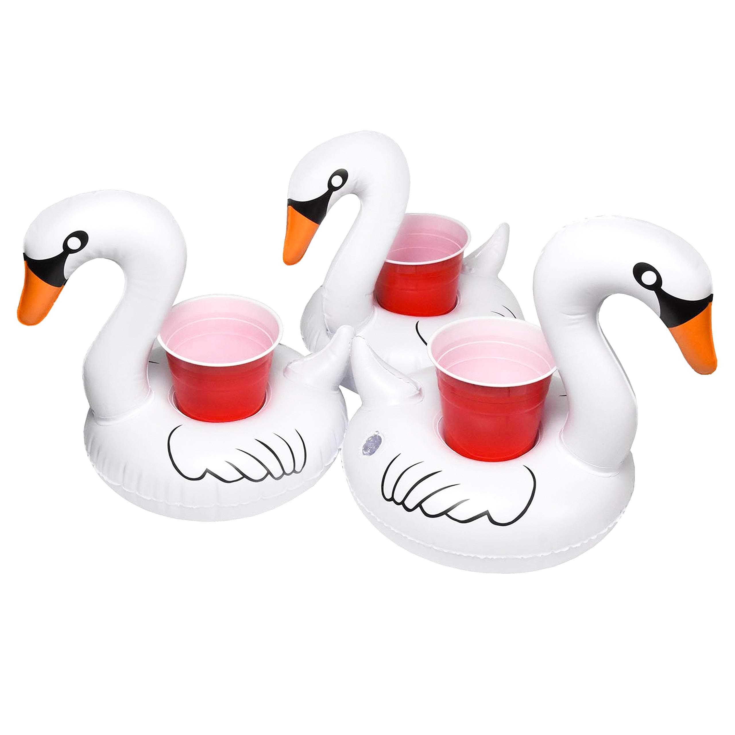 GoFloats Inflatable Swan Pool Float Party Tube, Float In Style (for Adults and Kids)