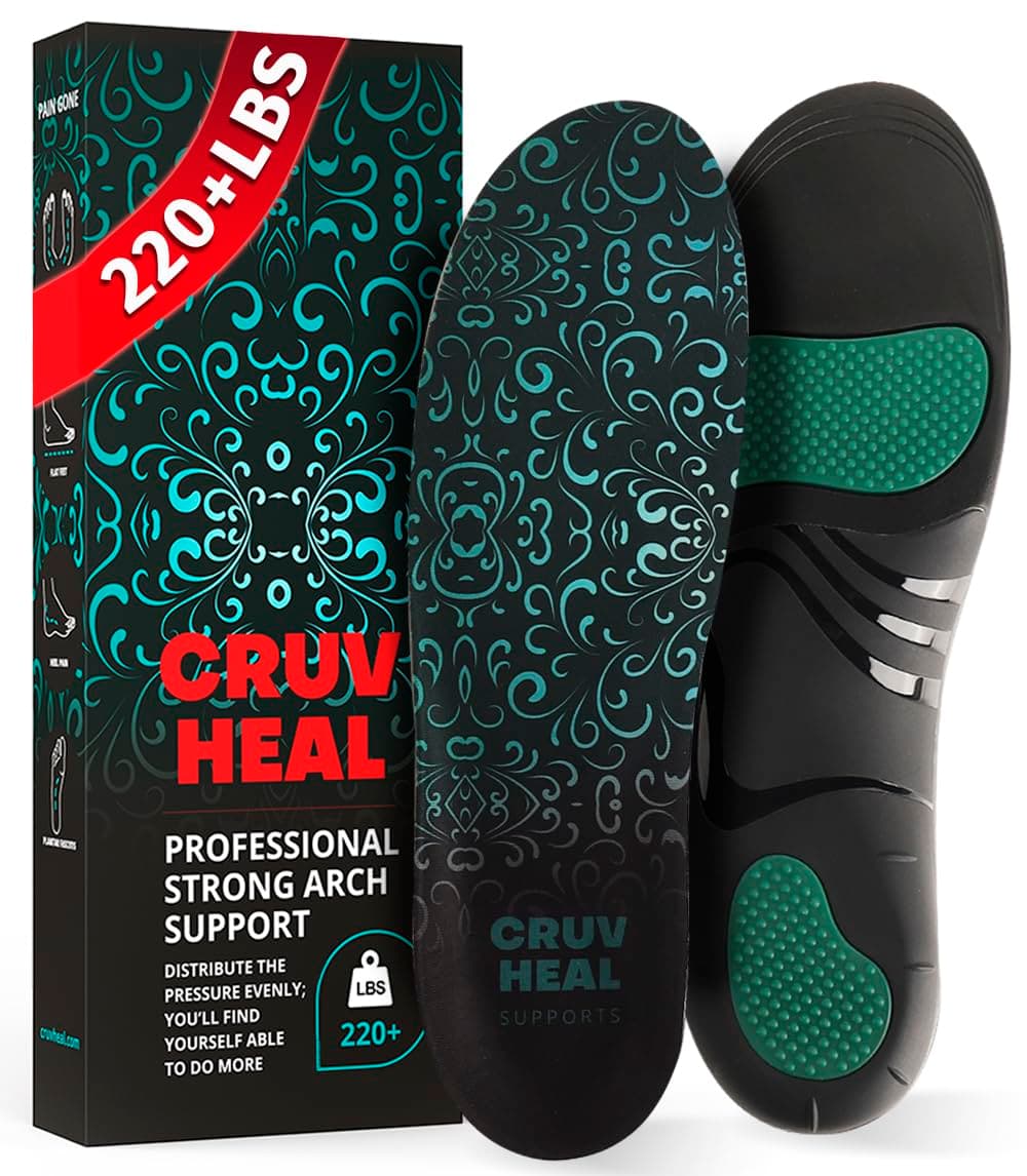 High Arch Support Insoles for Plantar Fasciitis for Women and Men - Orthotic Shoe Inserts - Boot Work Shoe Plantar Fasciitis Insoles(Turquoise, XS)