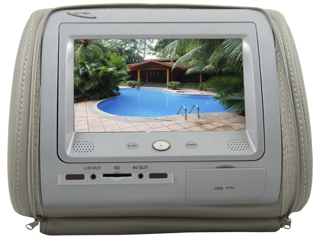 AVTEK AV-HD706DT-B Vehicle Entertainment System, Head Rest High Resolution Monitor System (Black)