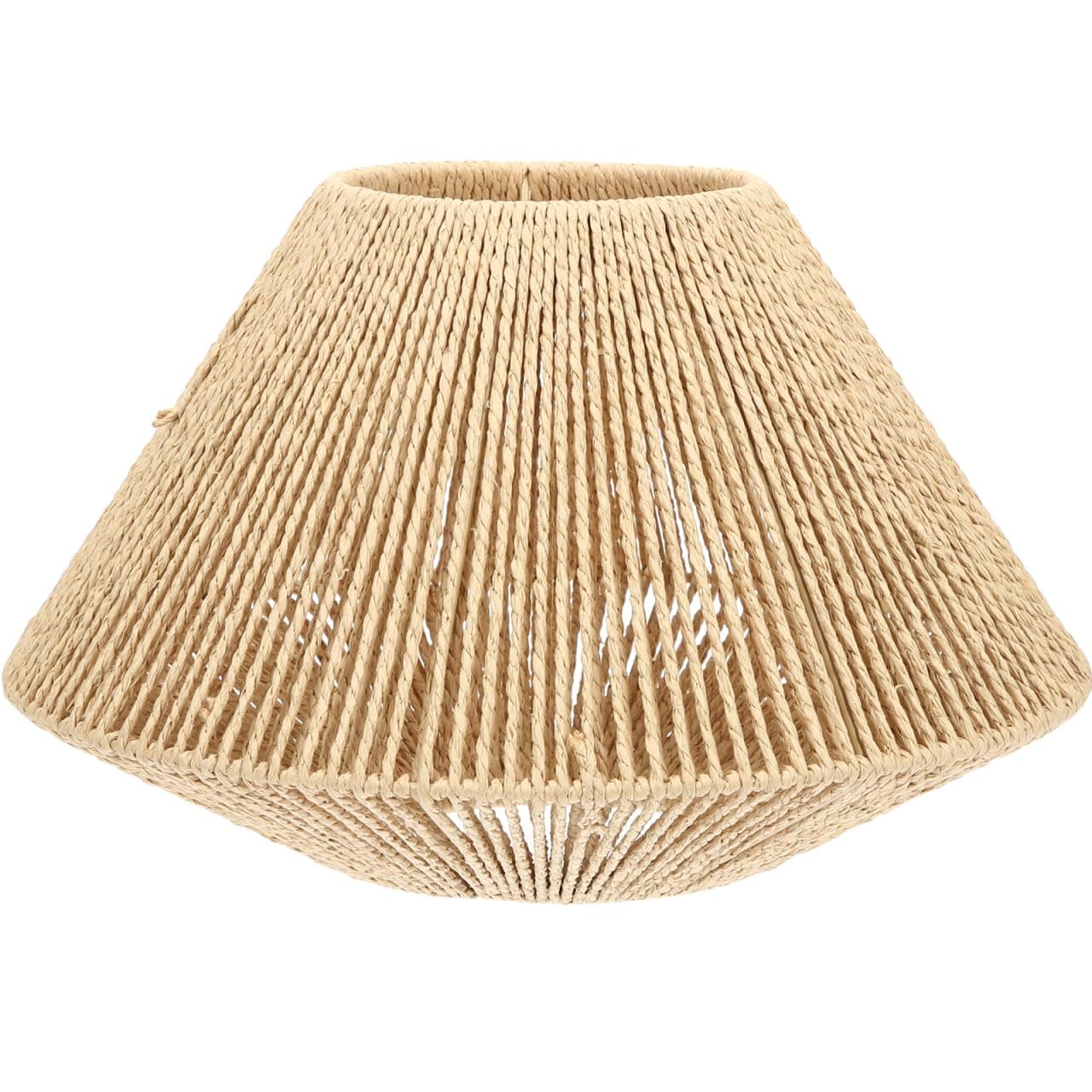 30cm Woven Lampshade - Large Rattan Style Paper Rope Ceiling Light Cover, Kitchen Island Dining Room Tea Room Decor, 12 Inch Rustic Boho Pendant Shade