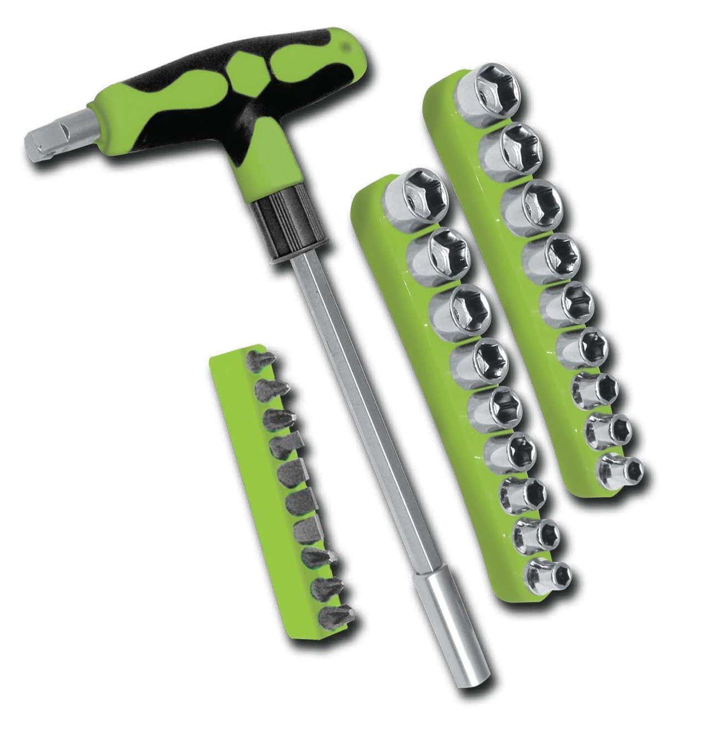 MASTERTEC 32pc T-Handle Socket Driver Set