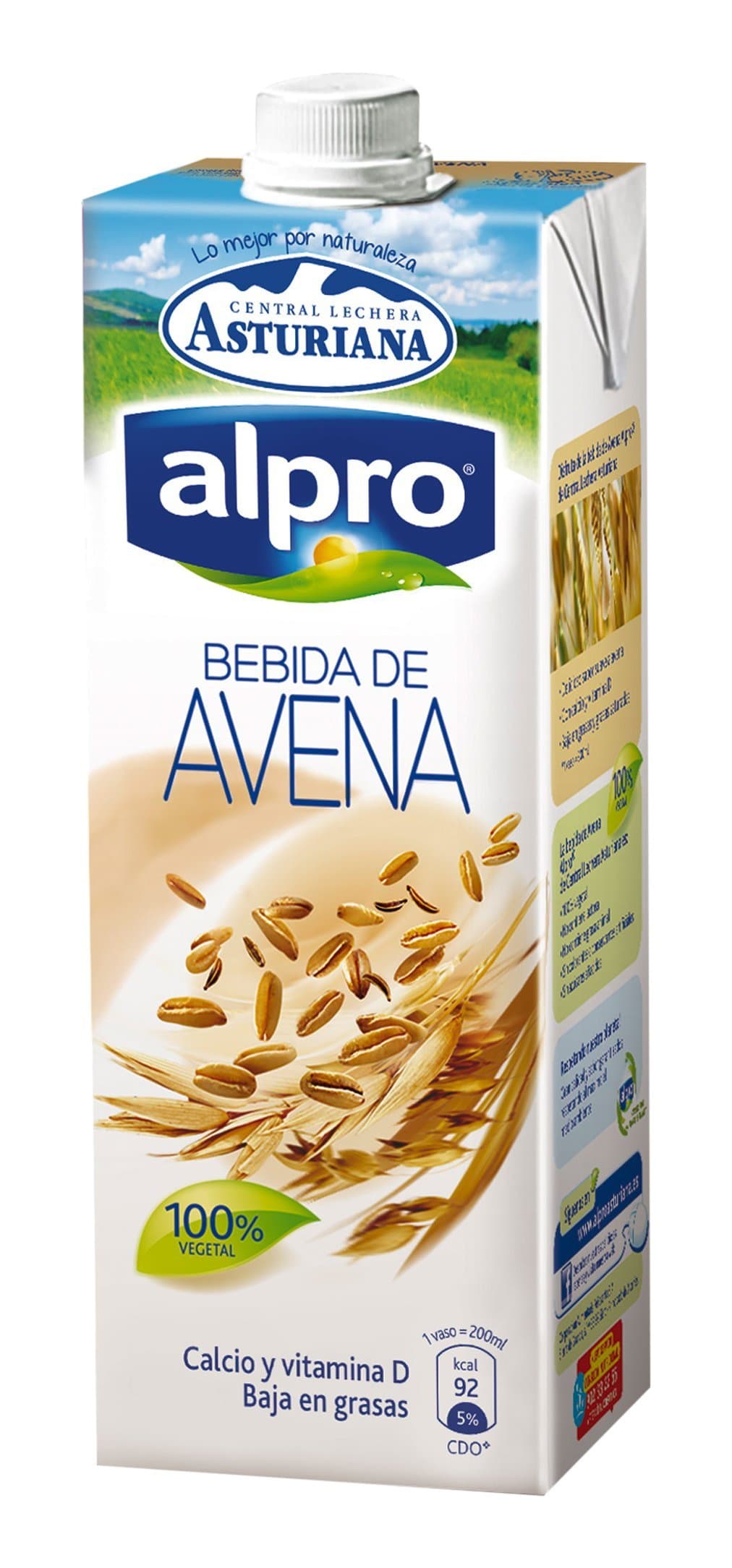 Leche Original De Avena Asturiana Alpro Brick 1L