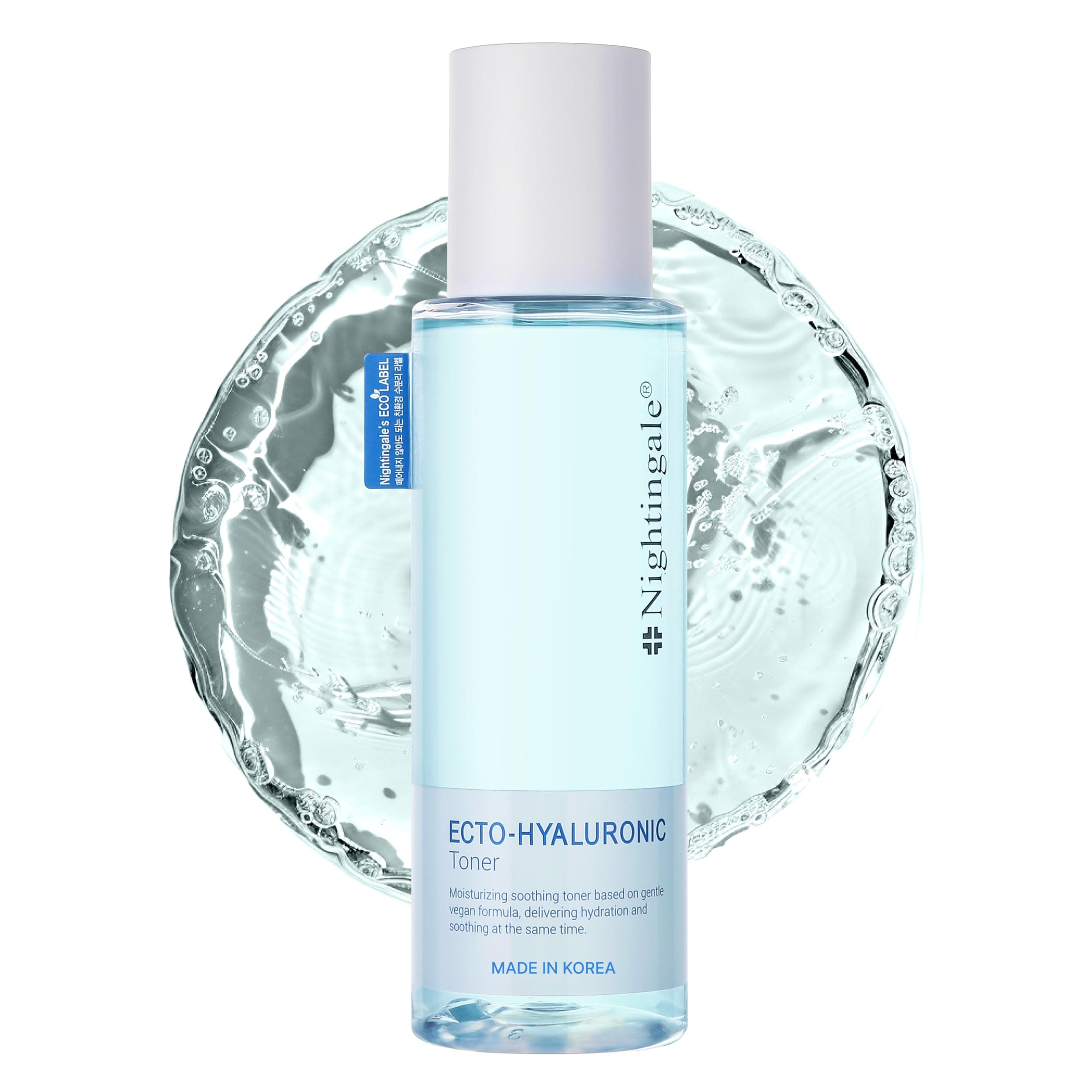 ECTO Hyaluronic Hydrating Toner 200ml - Korean Skin Care Moisturizing & Brightening Treatment with Alantoin & CECA - Hypoallergenic, Cruelty Free, Natural Ingredients for Sensitive Skin