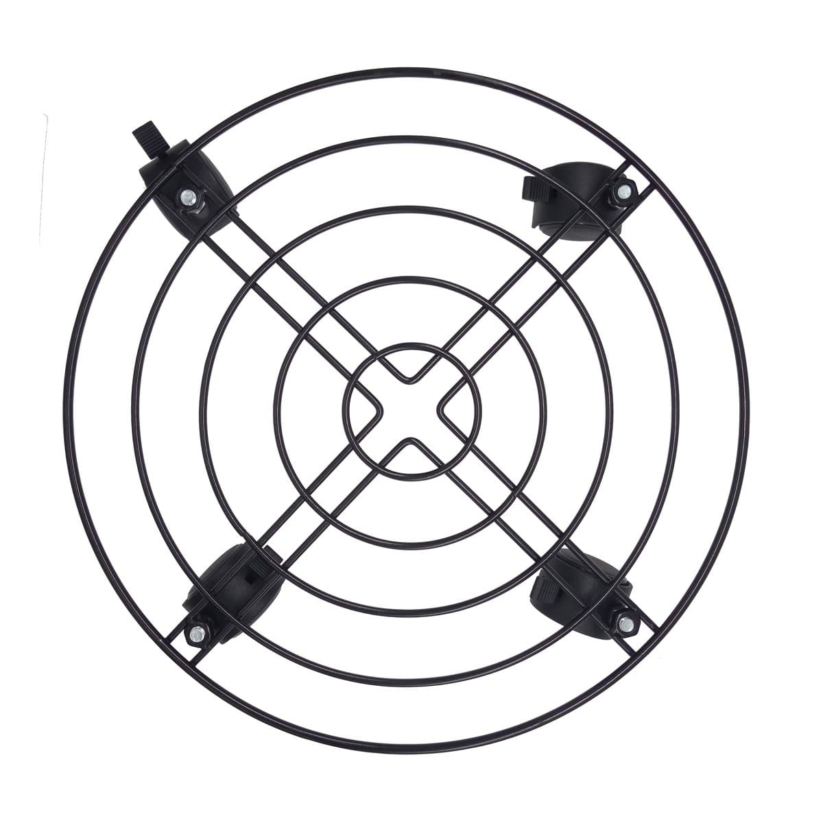 14 Inch Heavy Duty Plant Caddy Metal Plant Stand with Wheels, Black