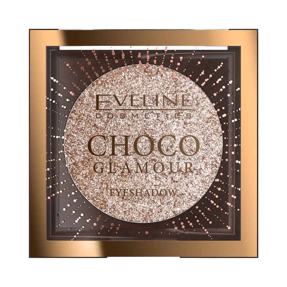 CHOCO GLAMOUR MONO EYESHADOW N01 MOON SPARKLE. Luxuary, highly shimmering EYESHADOW for wet or dry applications., pink
