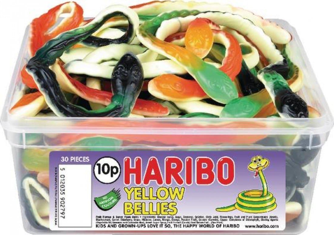 Haribo Yellow Bellies 30 Tub