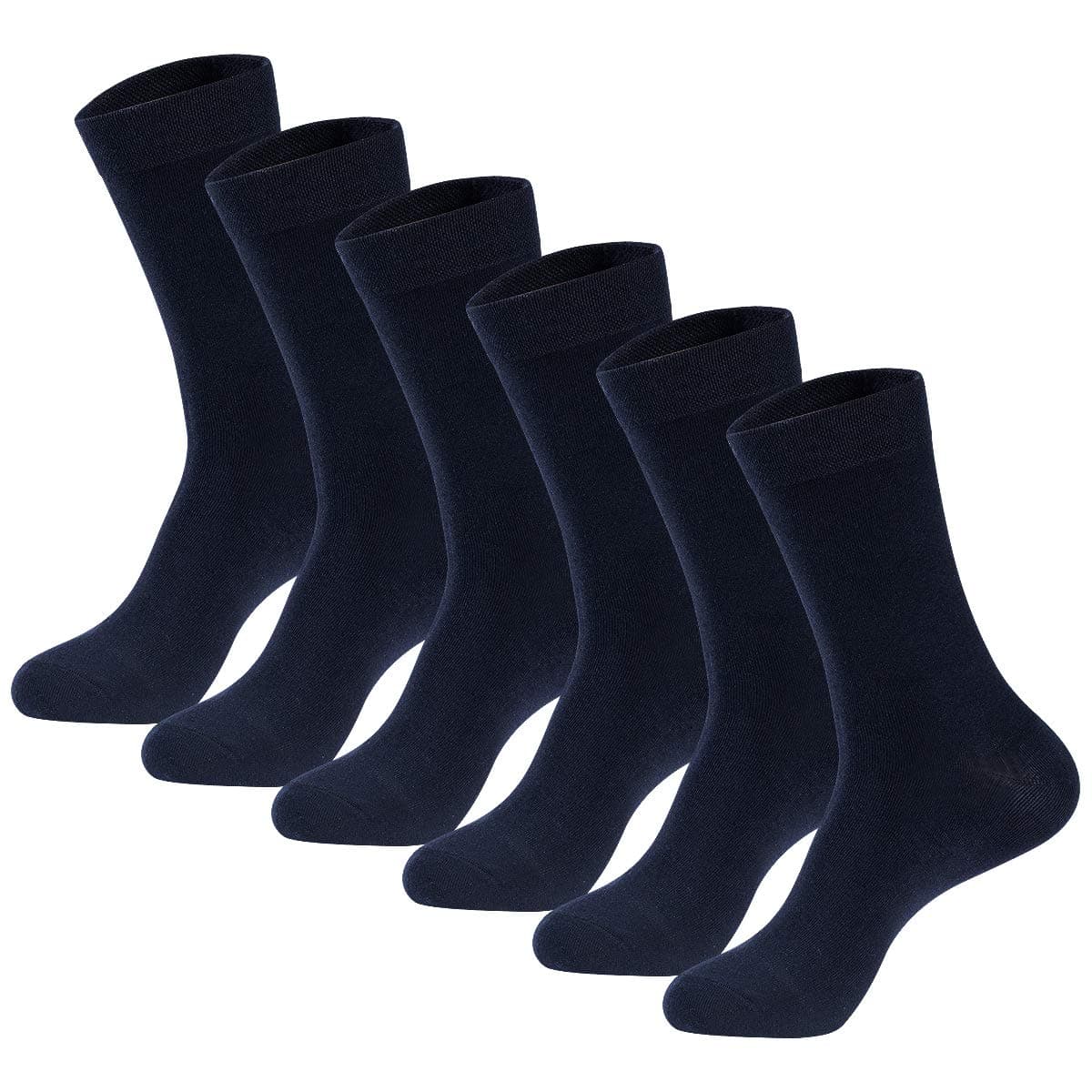 Men's Dress Socks High Ankle Men Casual Dress Socks Cotton 6 & 12 Pairs by MAGIARTE