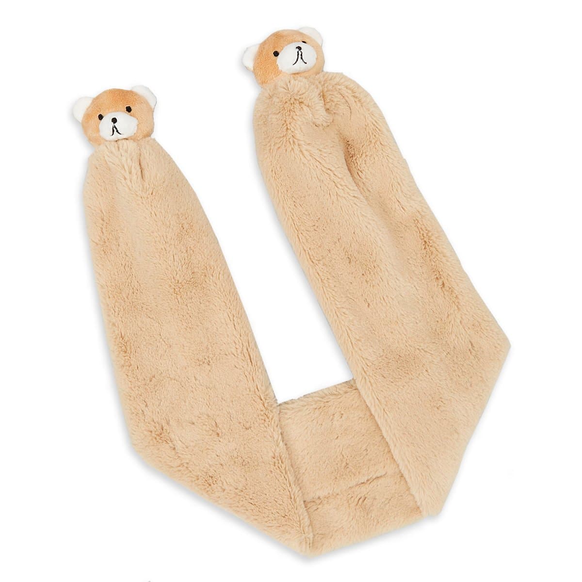 Baby Scarf - Soft and Cuddly with Bear Pompons (Beige)