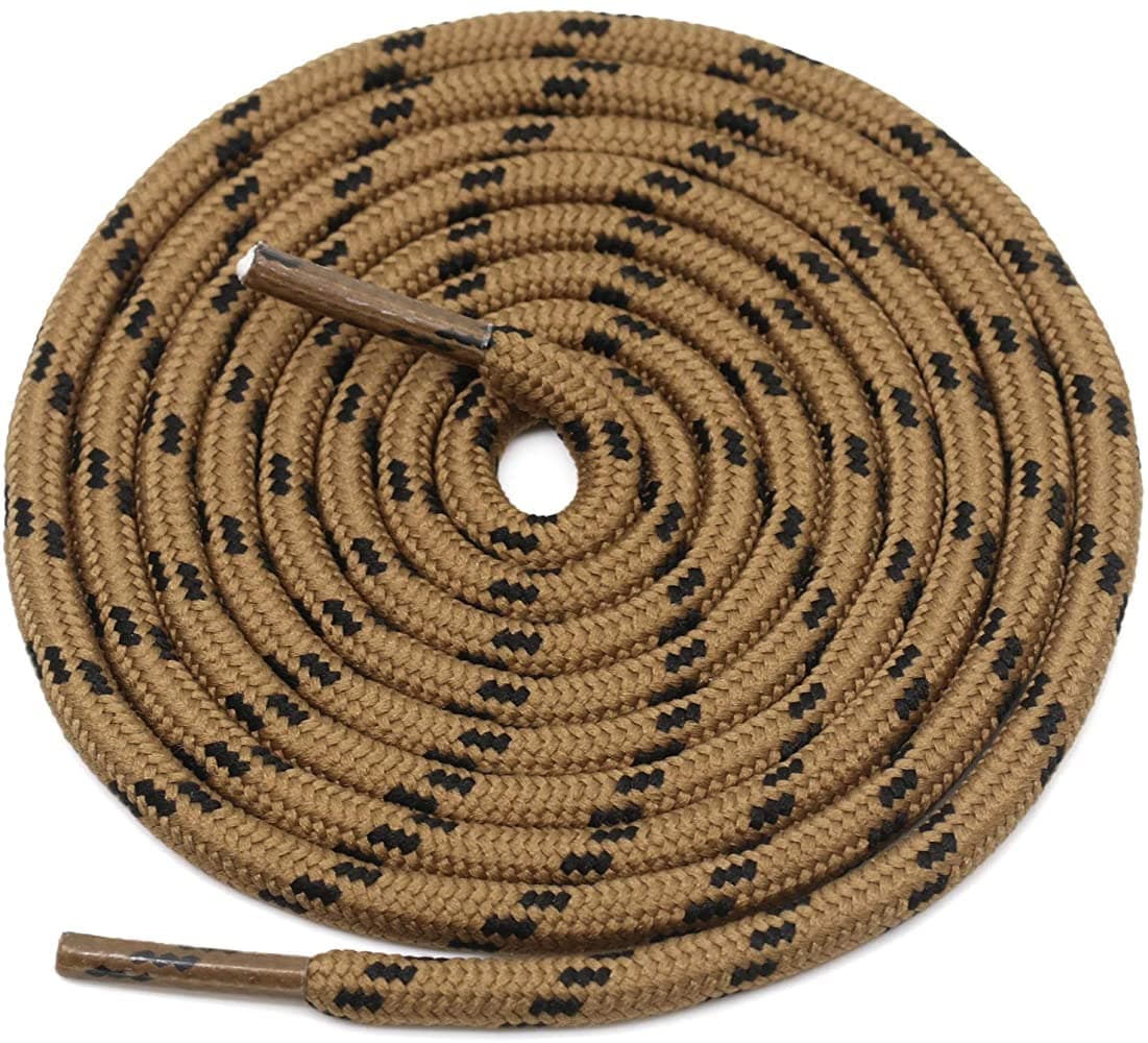 (2 Pair Shoelaces for Hiking Shoes, Outdoor Walking Sneakers, Outdoor Hiking, Climbing, Basketball, Work Boot, Running, Sport Shoes