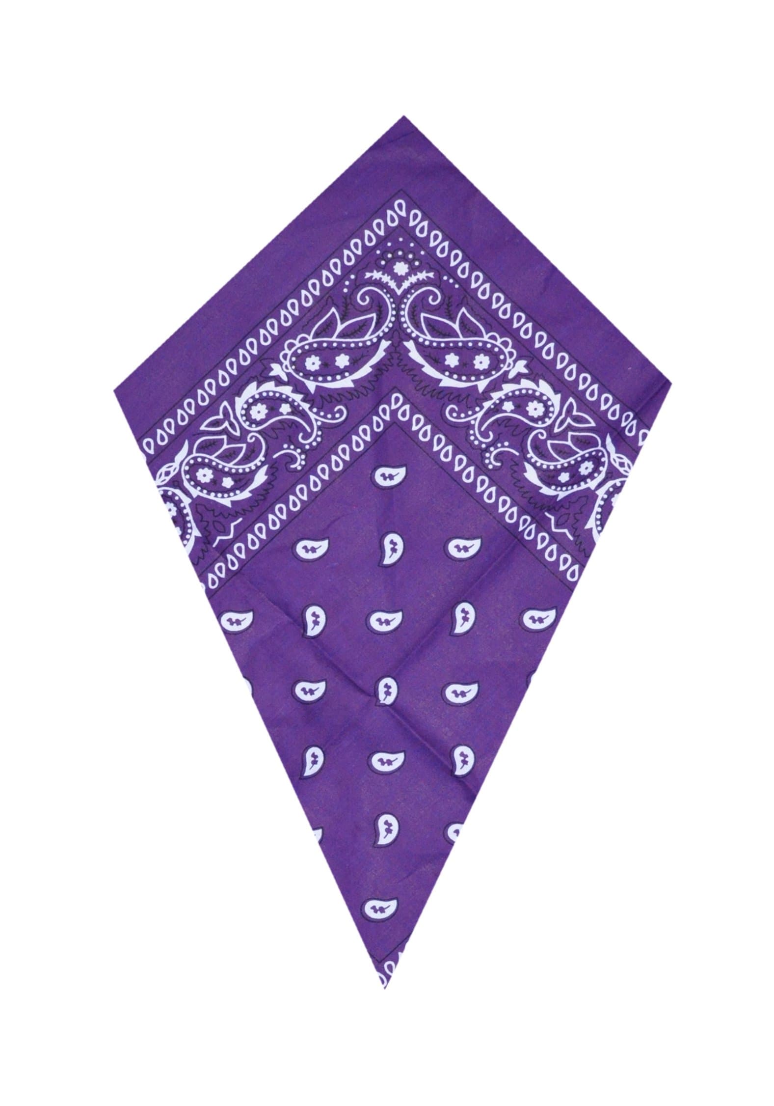 Bandana Purple Paisley Scarf (Purple Bandana), purple, 55