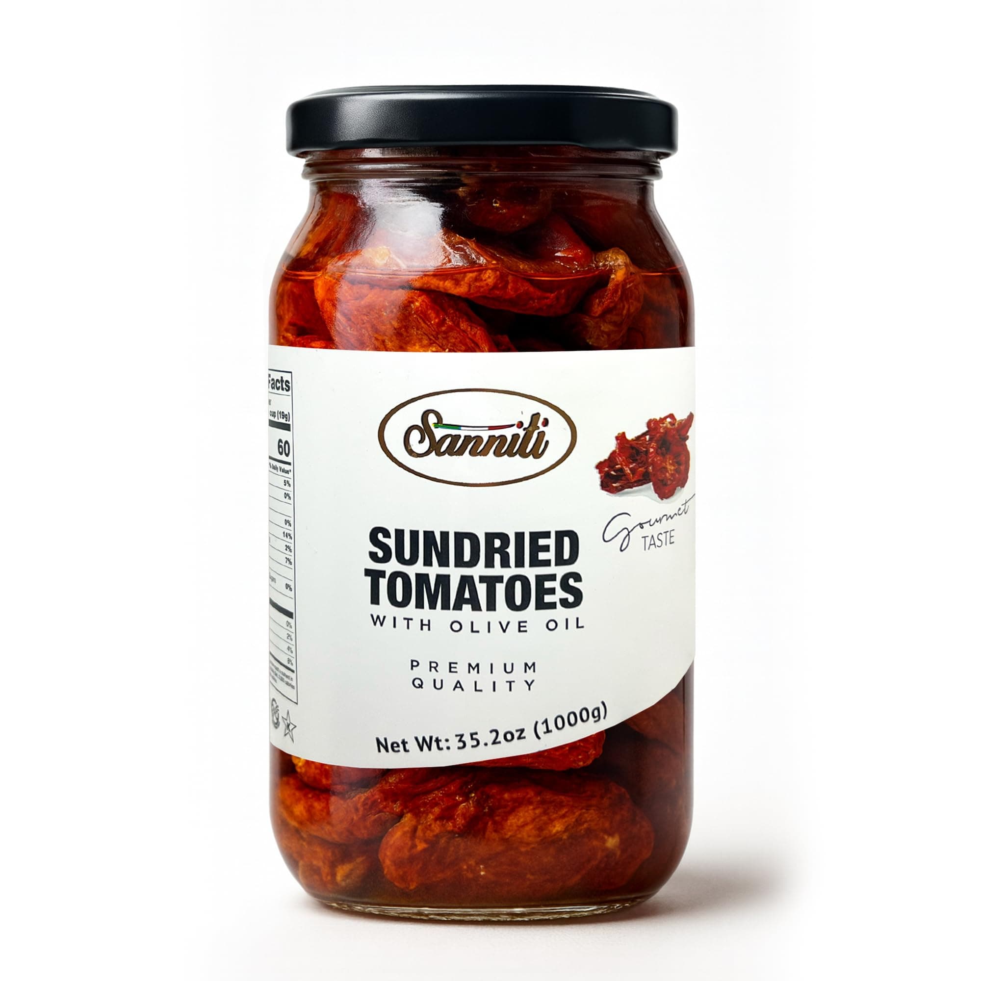 Sanniti Sun Dried Tomatoes in Olive Oil, 35 oz
